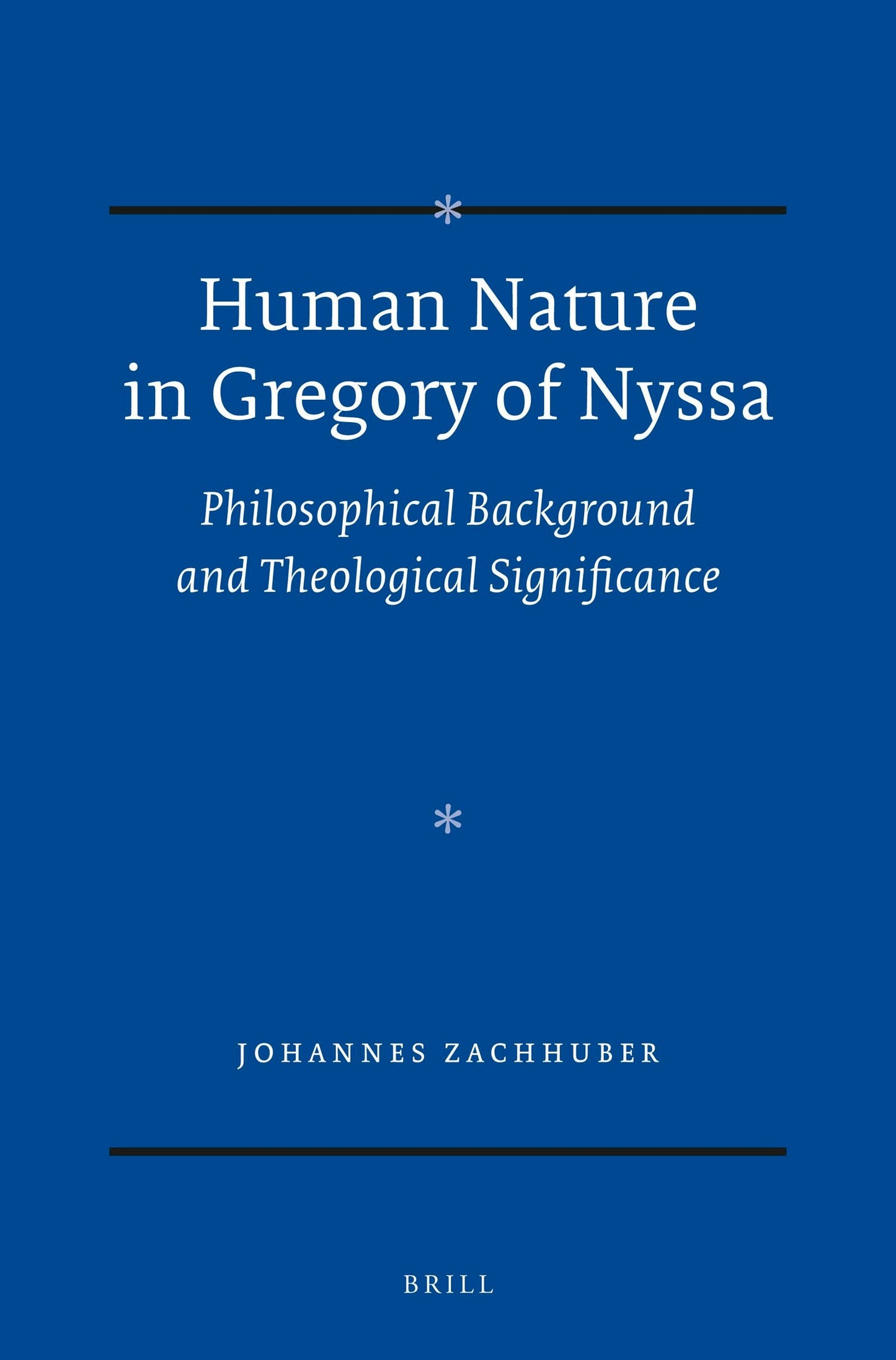 Book cover image for Human Nature in Gregory of Nyssa ISBN: 9789004274181