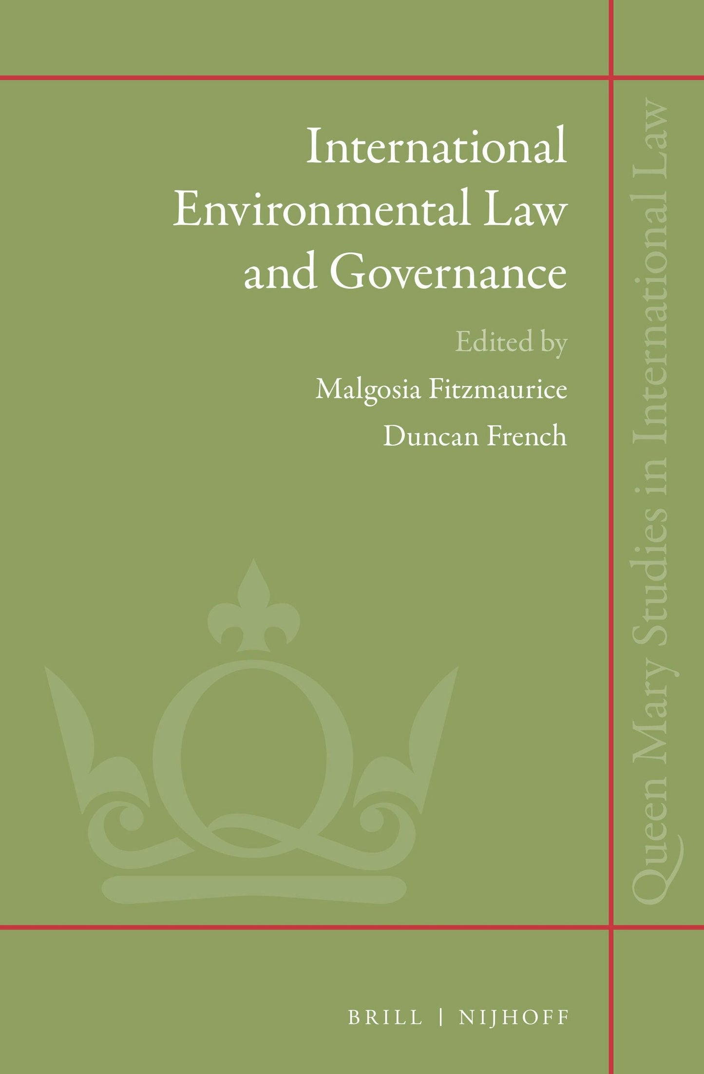 Book cover image for International Environmental Law and Governance ISBN: 9789004290136