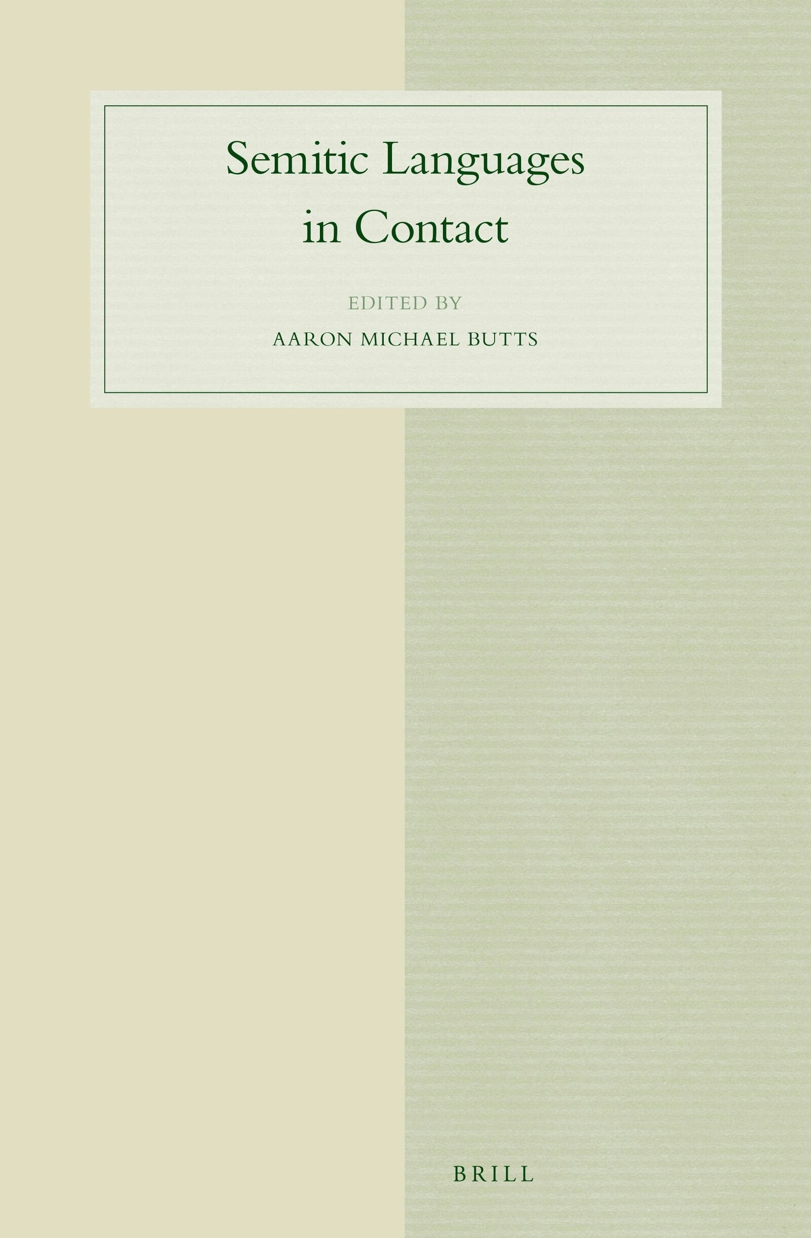 Book cover image for Semitic Languages in Contact ISBN: 9789004300149