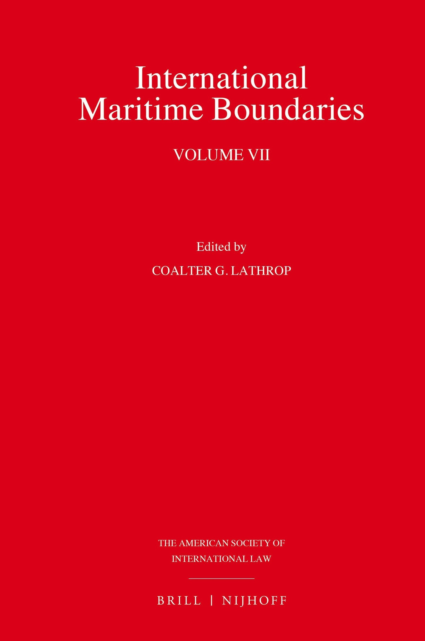 Book cover image for International Maritime Boundaries ISBN: 9789004312333