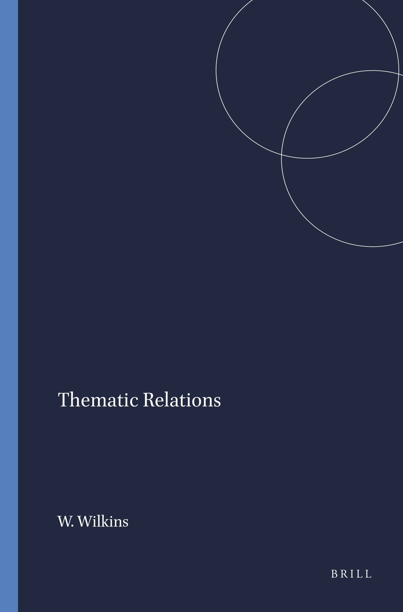 Book cover image for Thematic Relations ISBN: 9789004364653