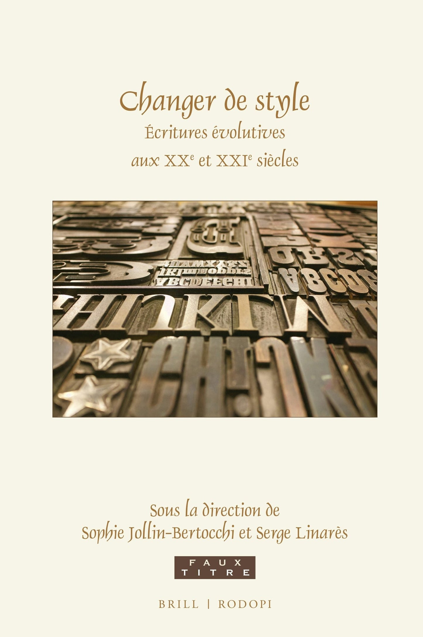 Book cover image for Changer de style ISBN: 9789004413504