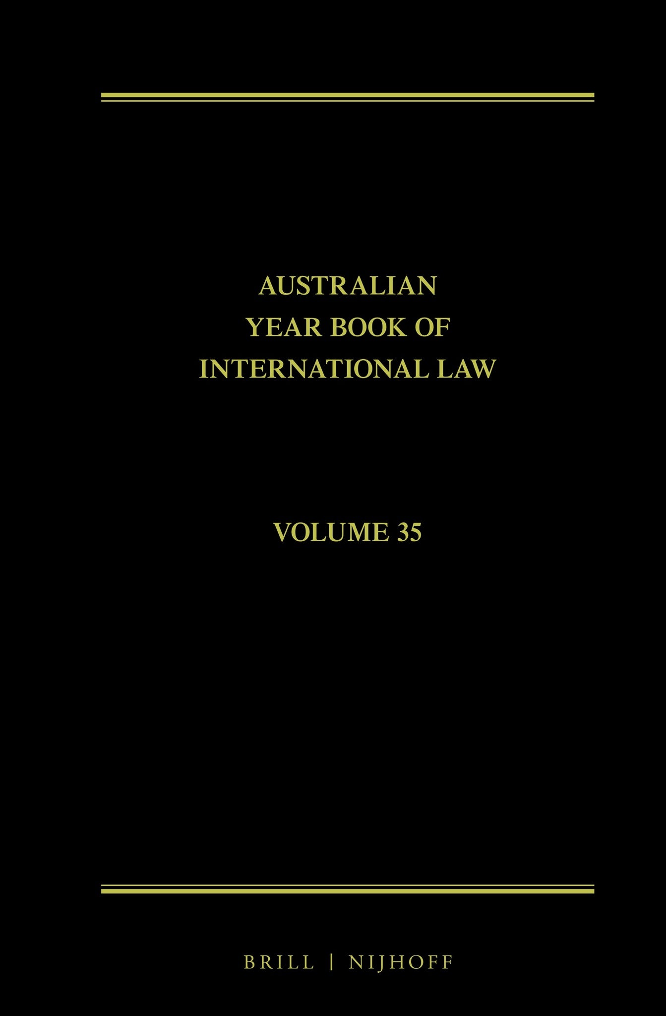 Cover image for The Australian Year Book of International Law ISBN 9789004414853