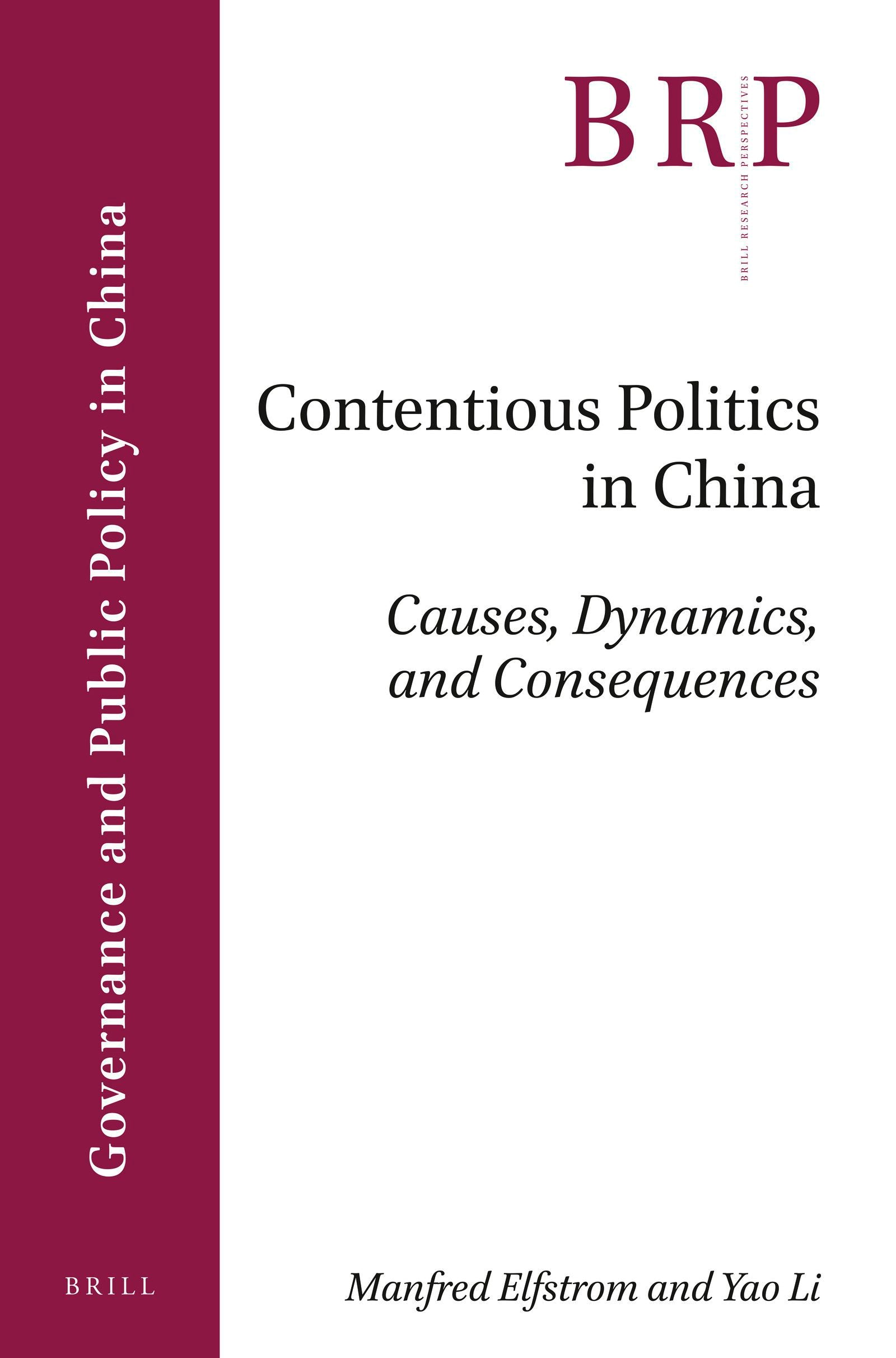 Book cover image for Contentious Politics in China ISBN: 9789004425118