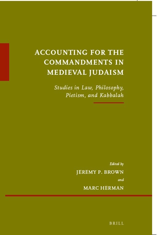 Book cover image for Accounting for the Commandments in Medieval Judaism ISBN: 9789004460935