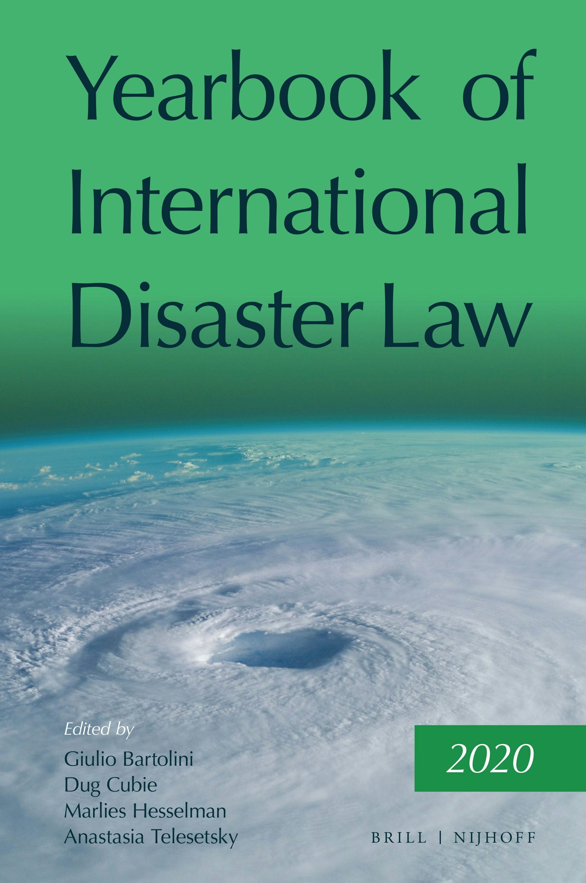Book cover image for Yearbook of International Disaster Law ISBN: 9789004507104