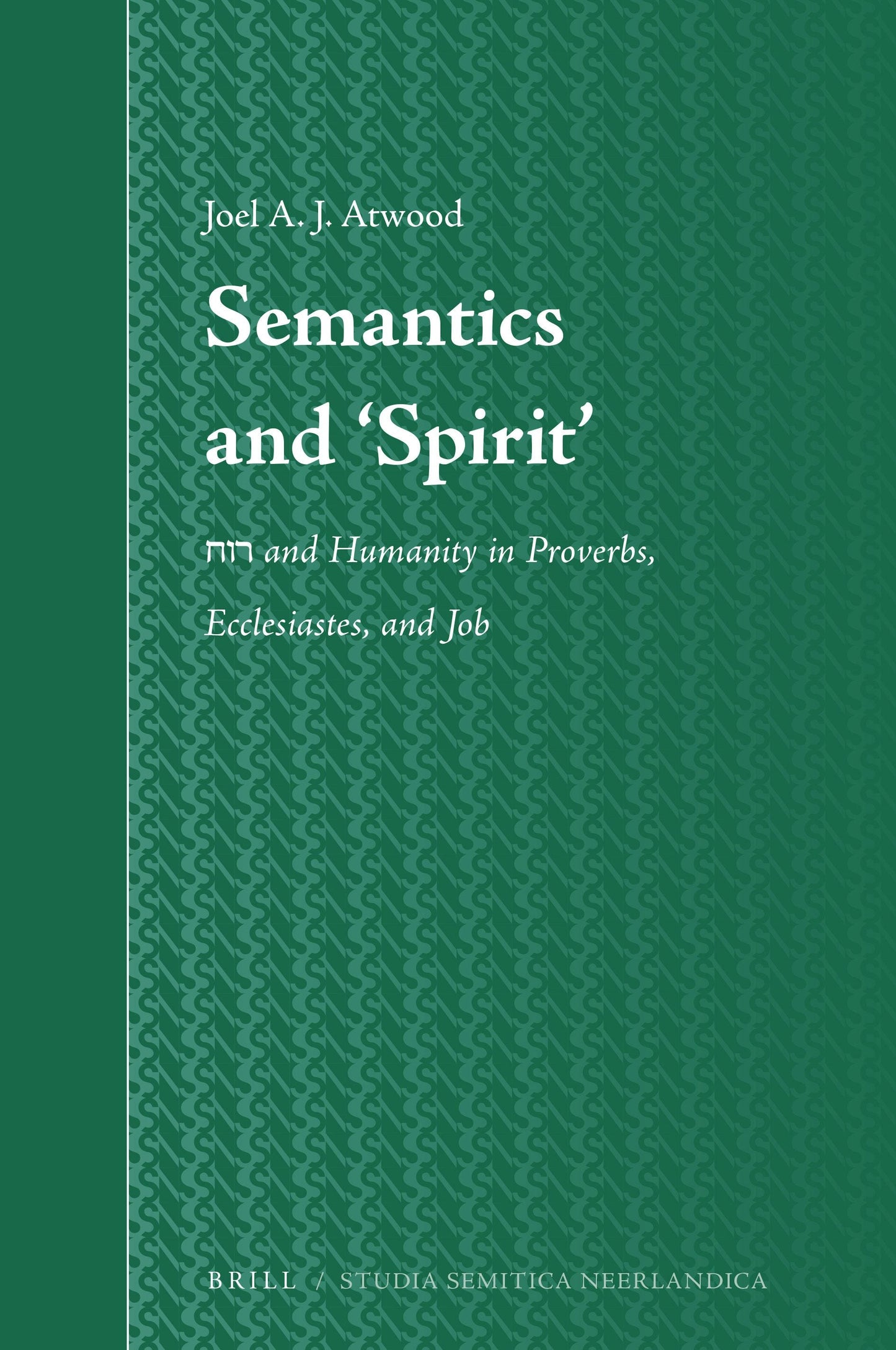 Book cover image for Semantics and ‘Spirit’ ISBN: 9789004525382