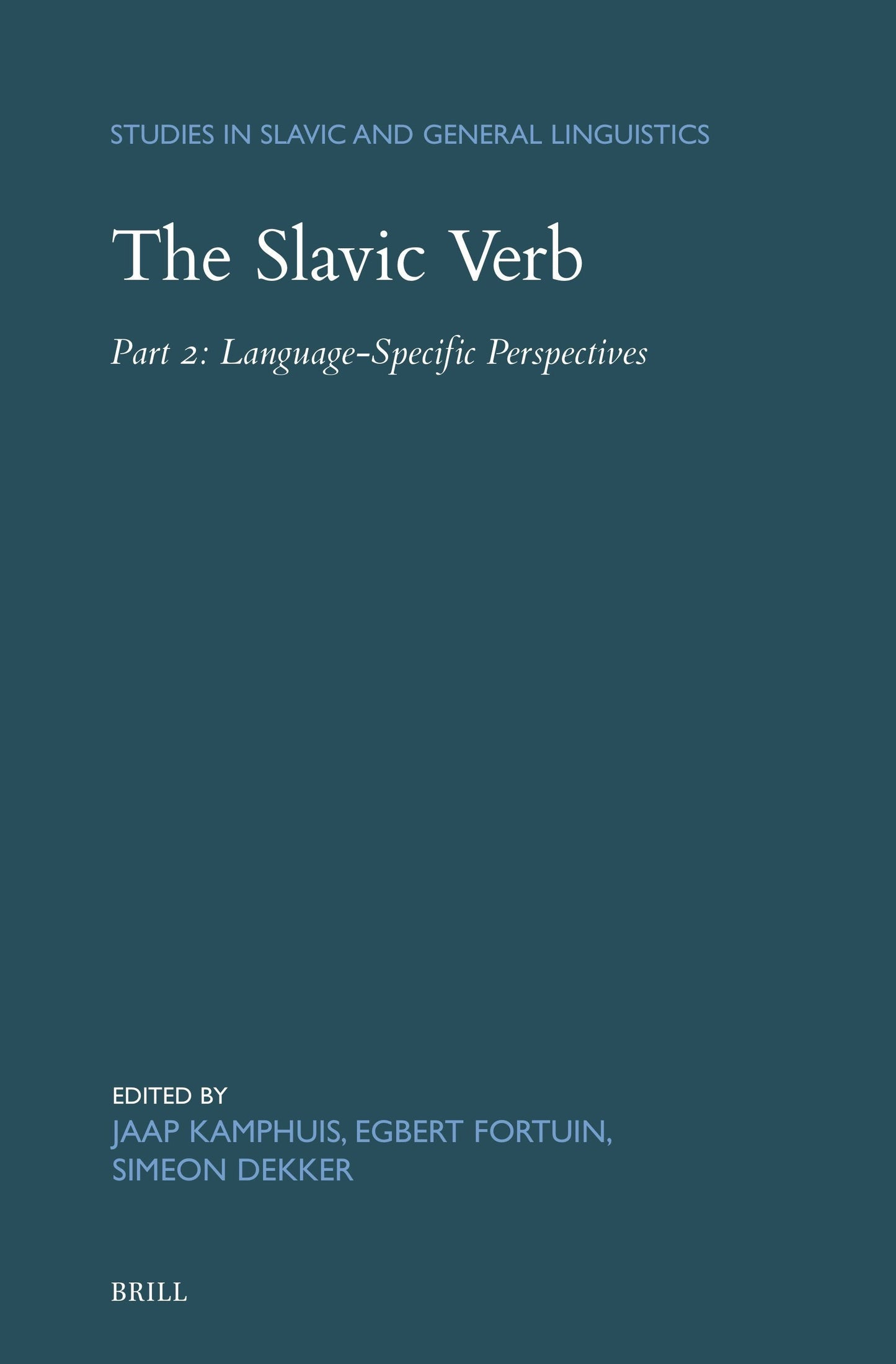 Book cover image for The Slavic Verb ISBN: 9789004731608