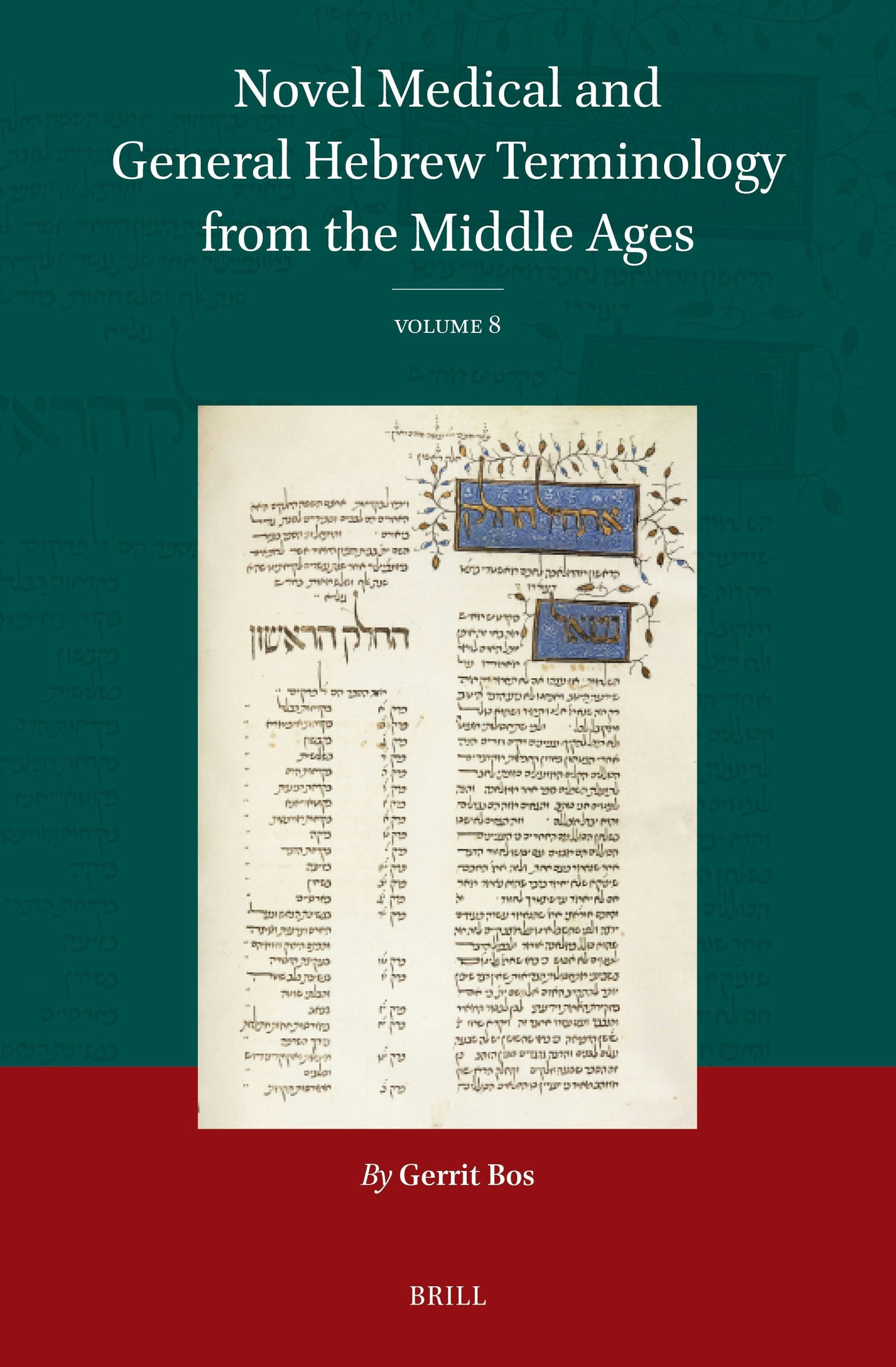 Book cover image for Novel Medical and General Hebrew Terminology from the Middle Ages ISBN: 9789004743342