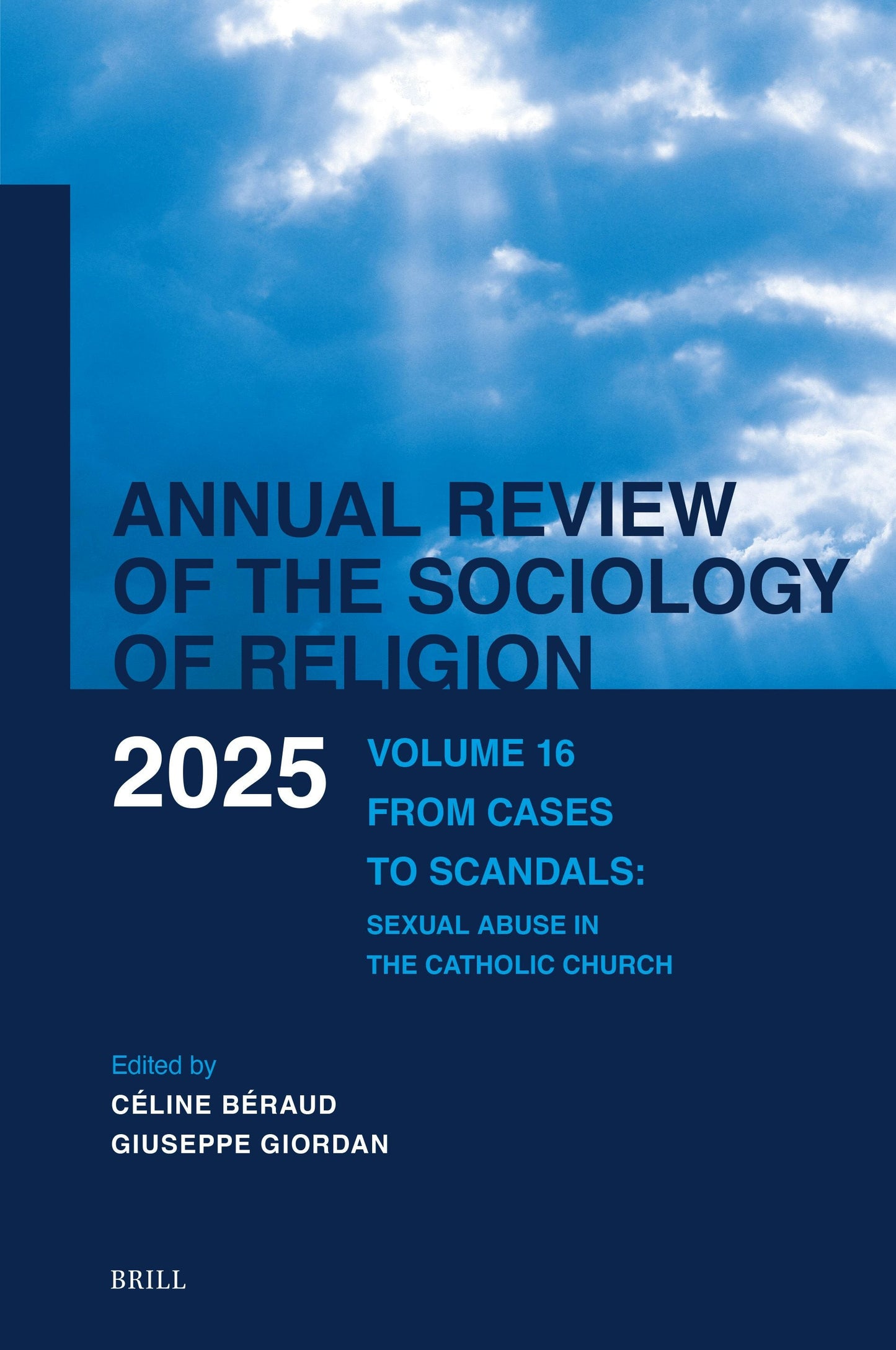Book cover image for Annual Review of the Sociology of Religion. Volume 16 (2025) ISBN: 9789004746688