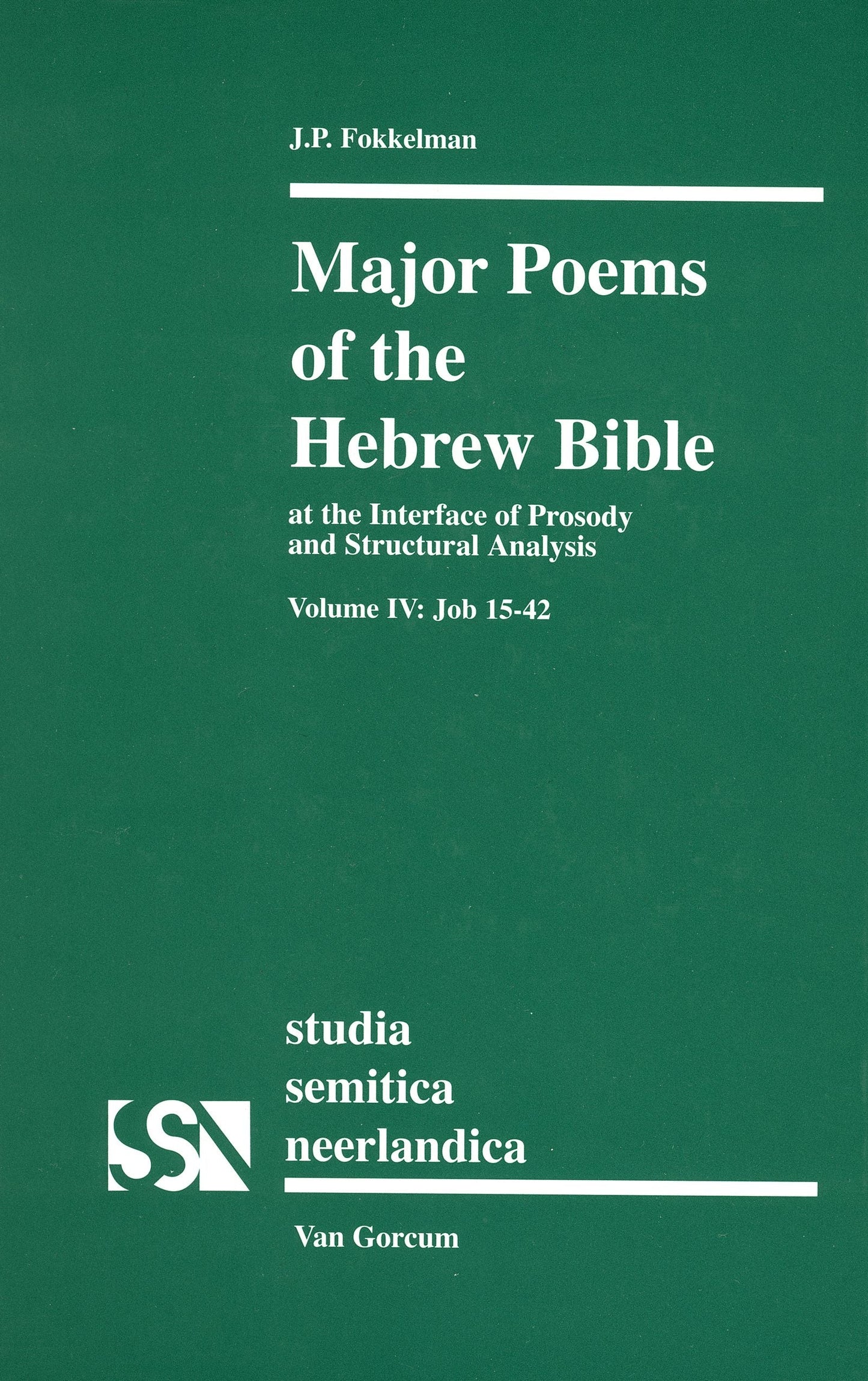 Book cover image for Major Poems of the Hebrew Bible ISBN: 9789023240723