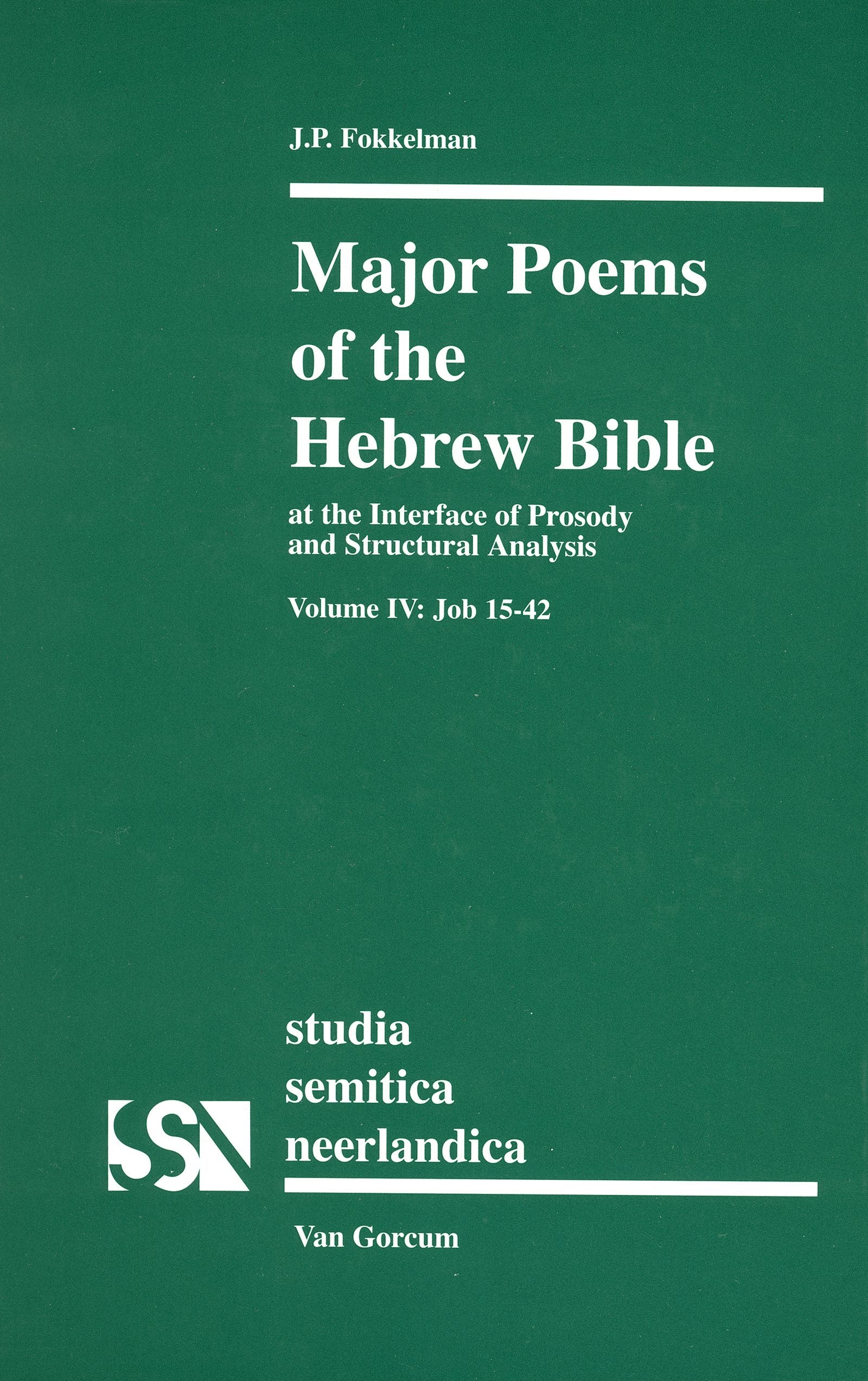 Book cover image for Major Poems of the Hebrew Bible ISBN: 9789023240723