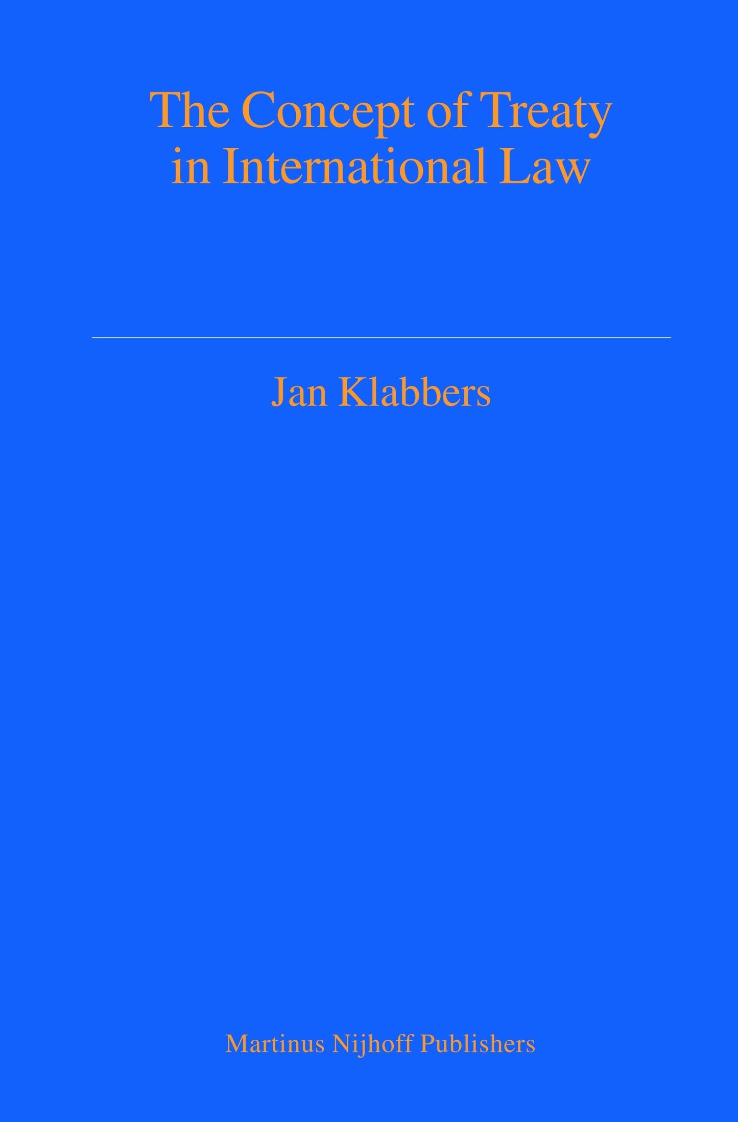 Book cover image for The Concept of Treaty in International Law ISBN: 9789041102447