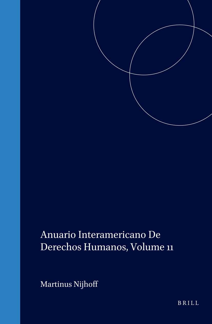Book cover image for Inter-American Yearbook on Human Rights / Anuario Interamericano de Derechos Humanos, Volume 11 (1995) ISBN: 9789041105349
