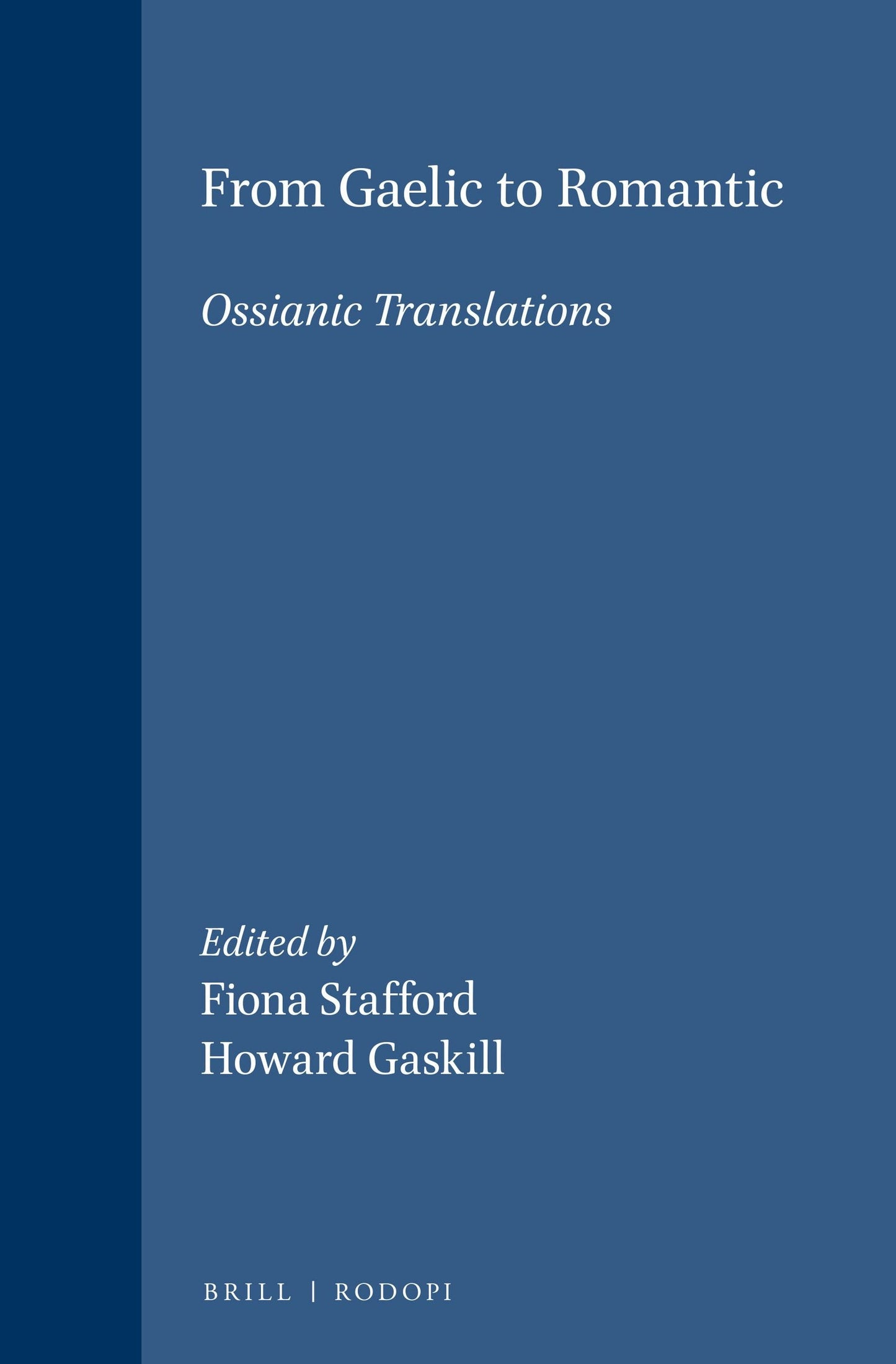 Book cover image for From Gaelic to Romantic ISBN: 9789042007819