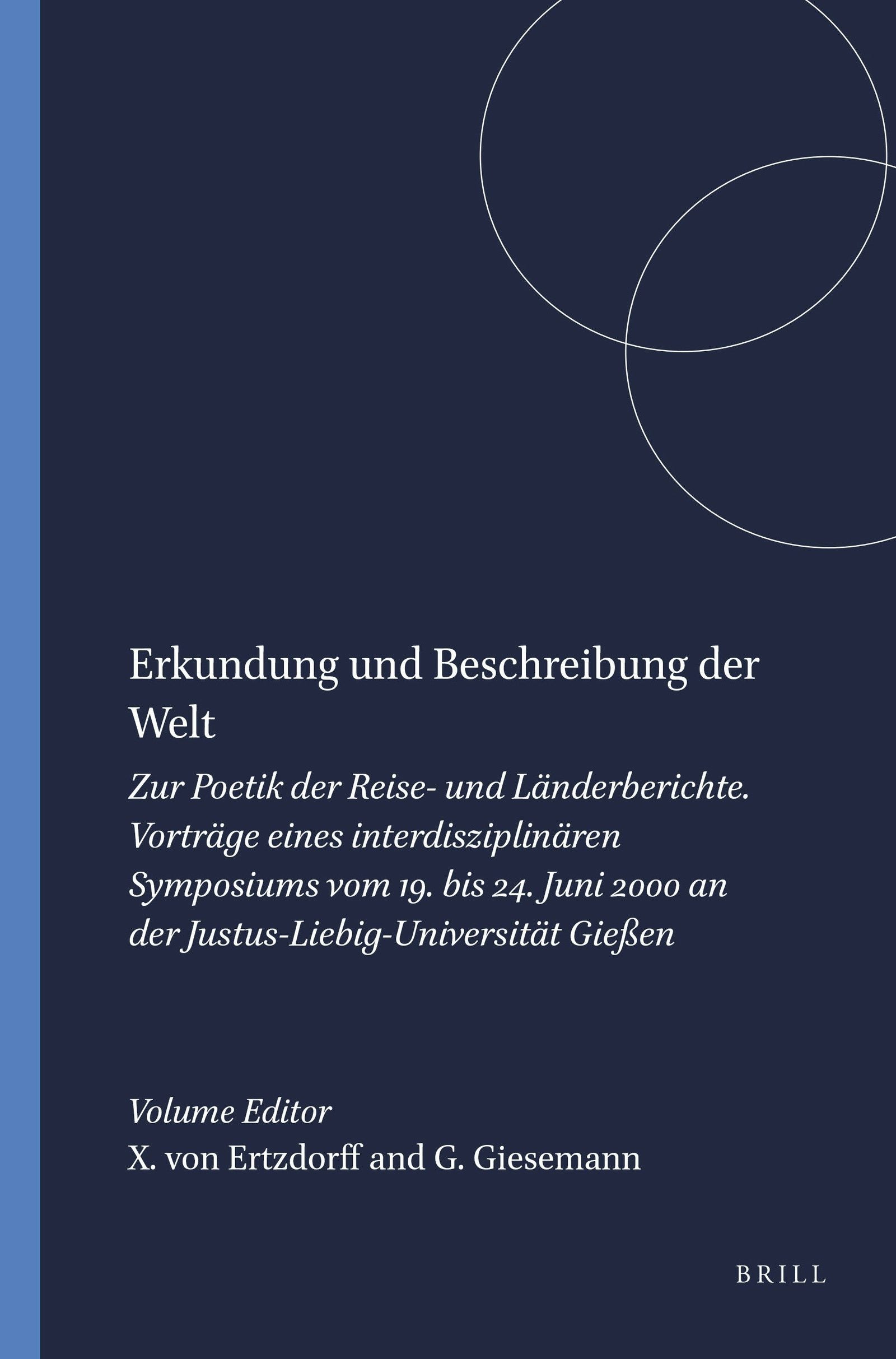 Book cover image for Erkundung und Beschreibung der Welt ISBN: 9789042010048