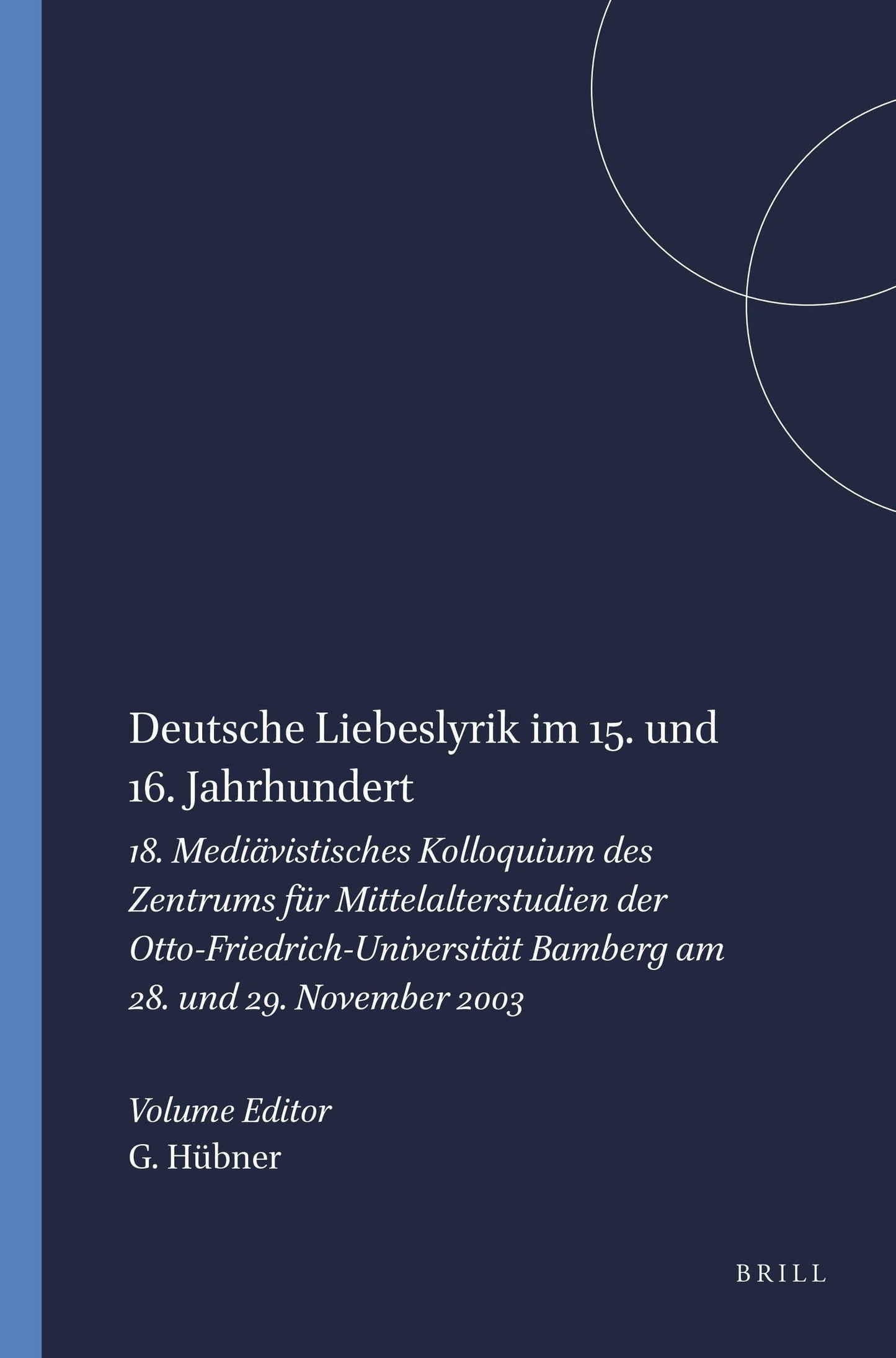 Book cover image for Deutsche Liebeslyrik im 15. und 16. Jahrhundert ISBN: 9789042018358