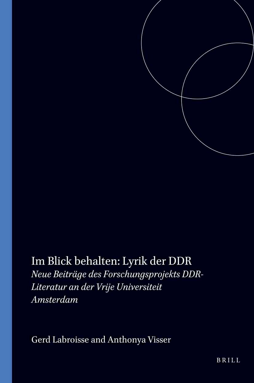 Book cover image for Im Blick behalten: Lyrik der DDR ISBN: 9789051837124