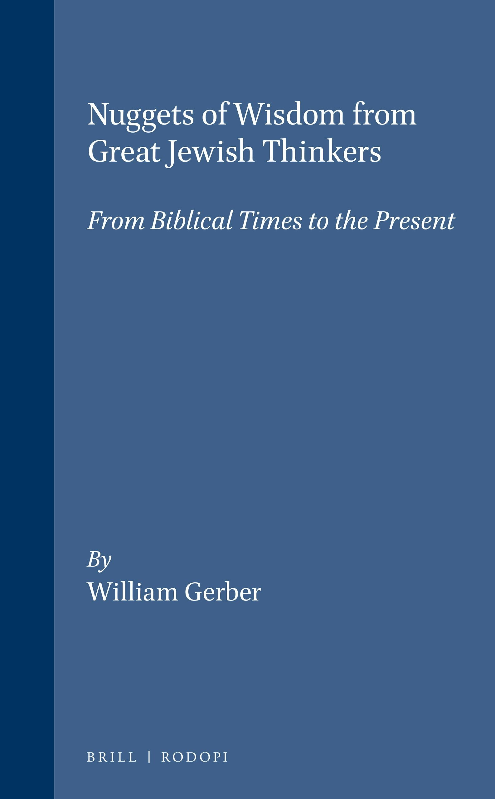 Book cover image for Nuggets of Wisdom from Great Jewish Thinkers ISBN: 9789051837209