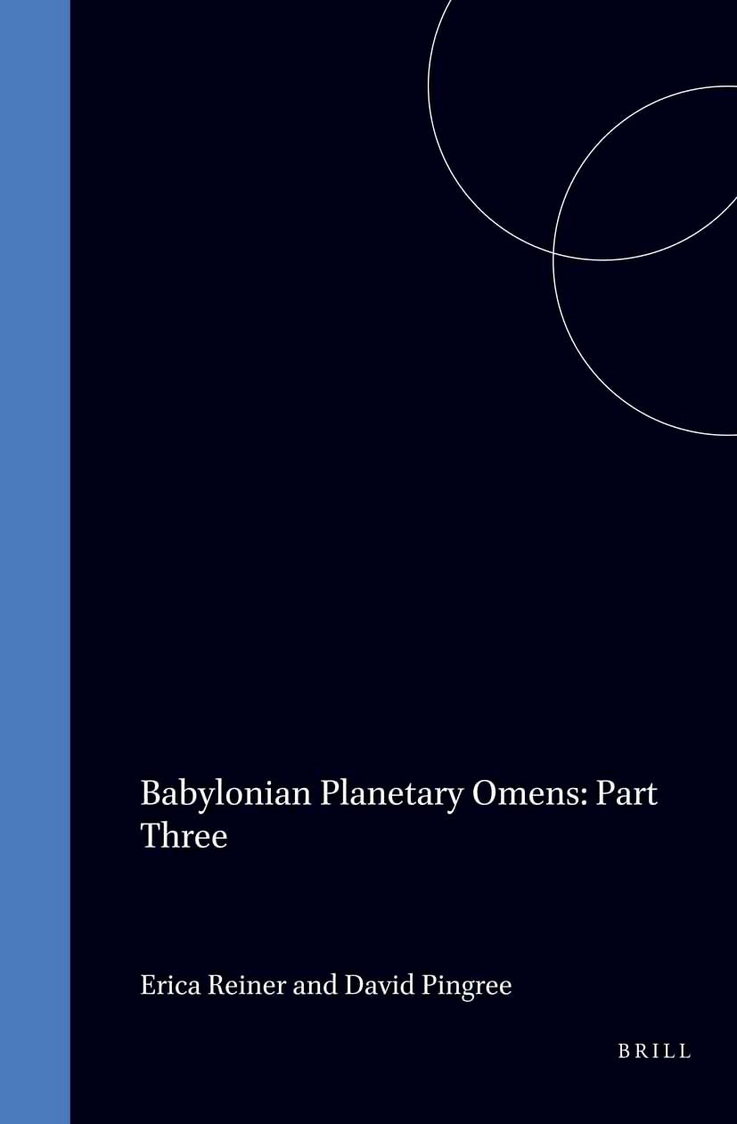 Book cover image for Babylonian Planetary Omens: Part Three ISBN: 9789056930110