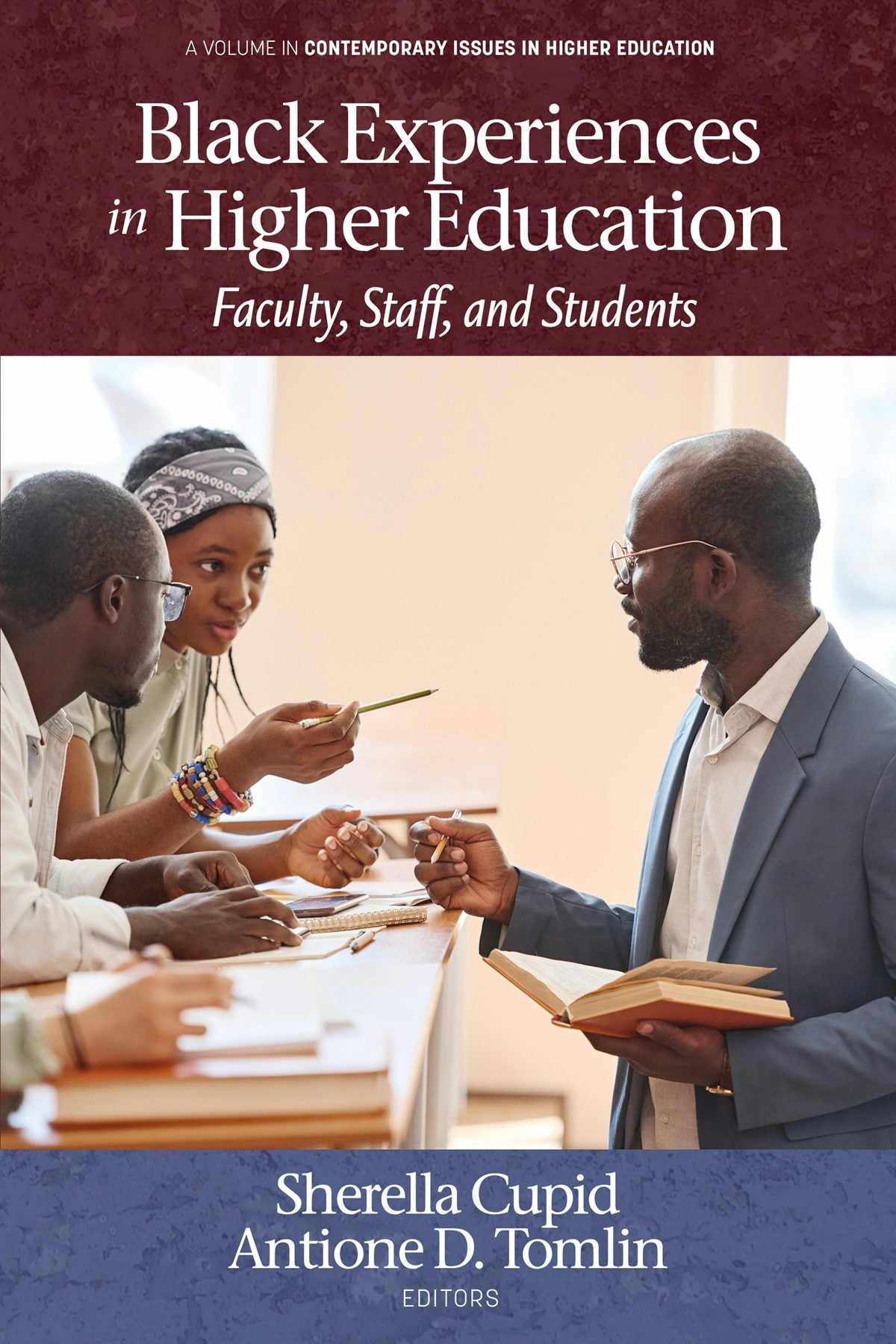 Book cover image for Black Experiences in Higher Education ISBN: 9798887301365