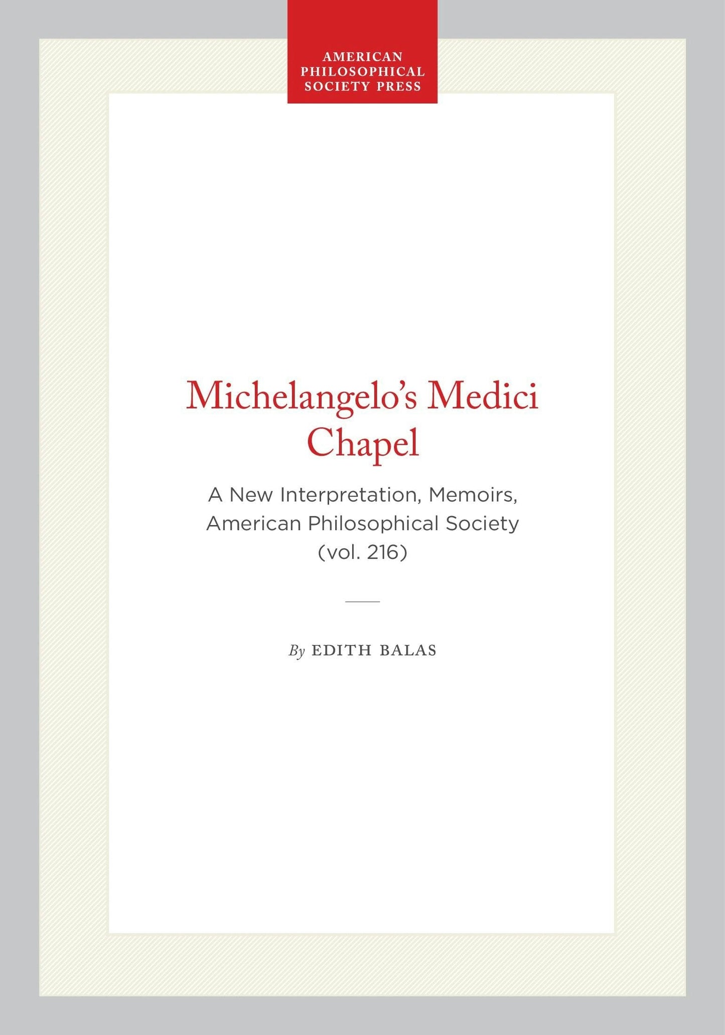 Book cover image for Michelangelo's Medici Chapel ISBN: 9798893981308