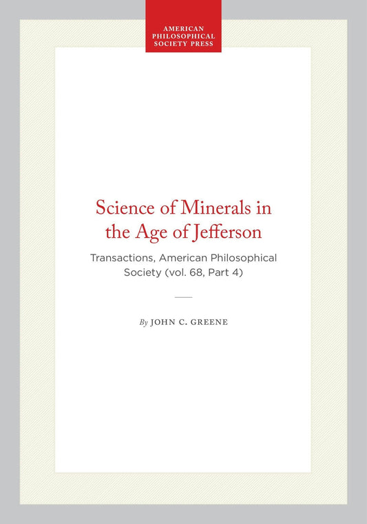 Science of Minerals in the Age of Jefferson