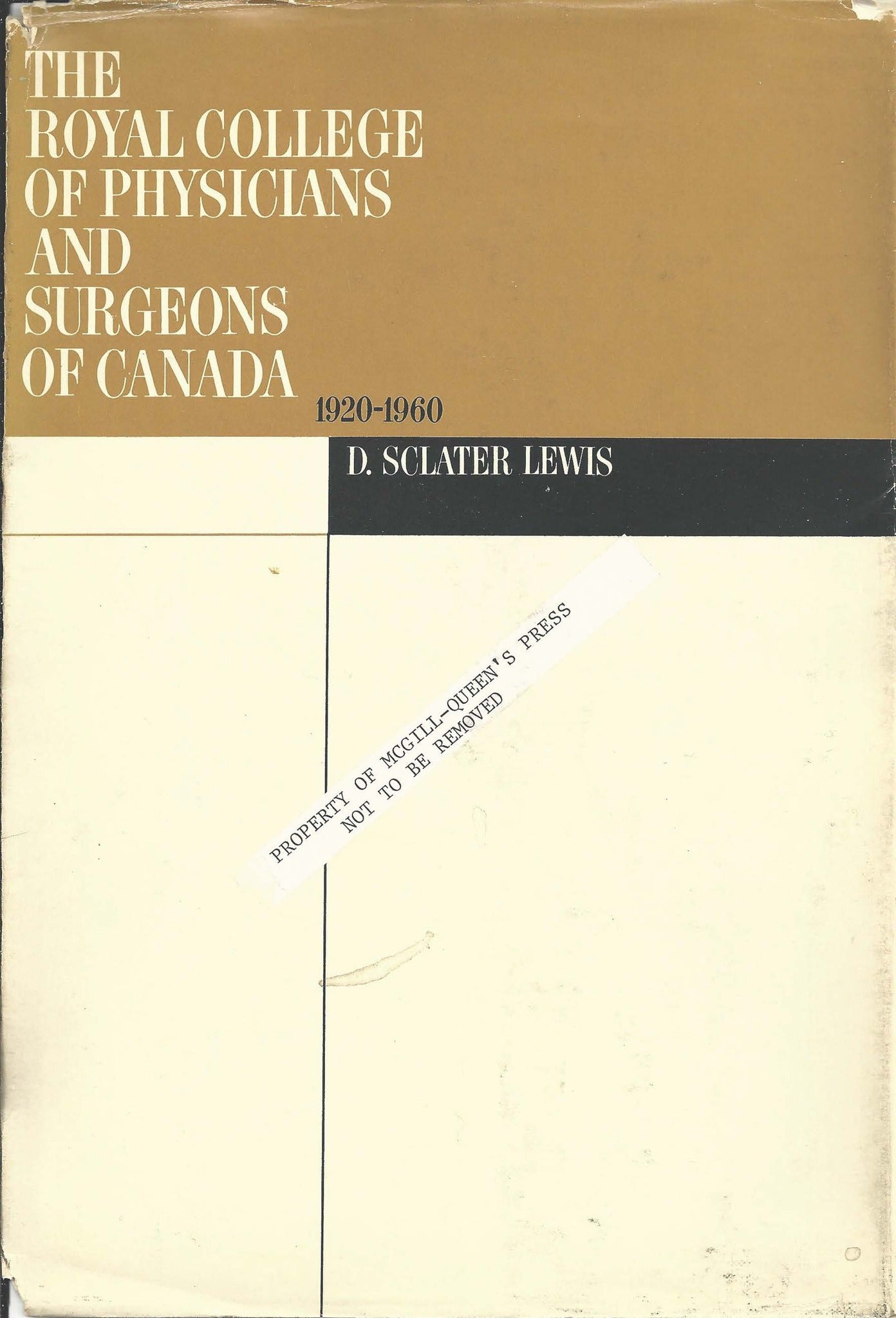 The Royal College of Physicians and Surgeons of Canada, 1920-1960