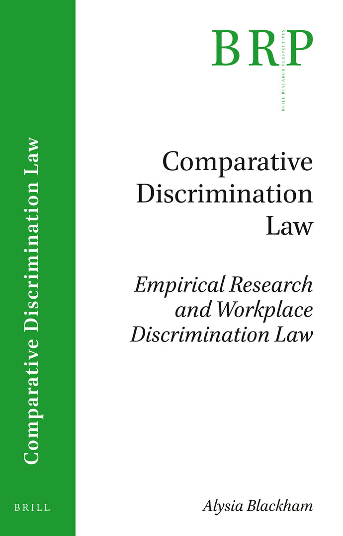 Cover image for Empirical Research and Workplace Discrimination Law ISBN 9789004380486