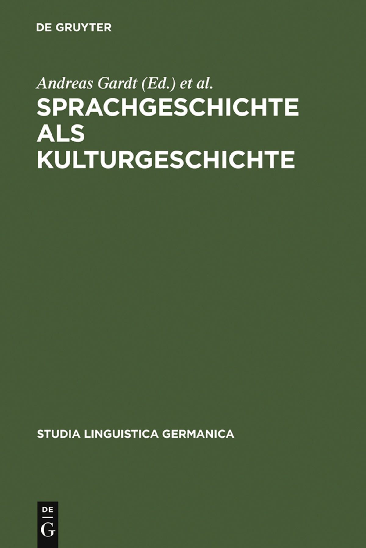 Cover image for Sprachgeschichte als Kulturgeschichte ISBN 9783110163735