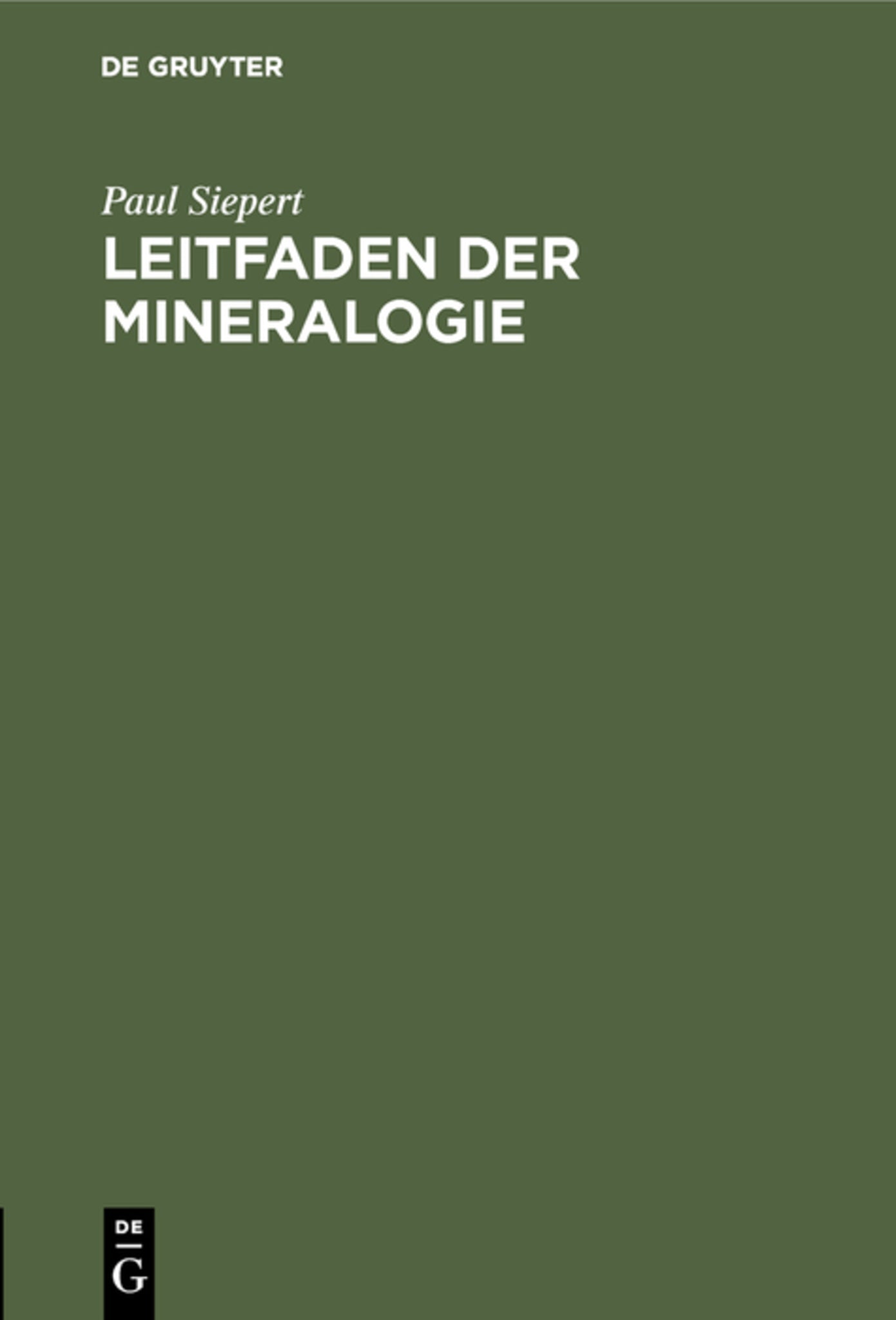 Leitfaden der Mineralogie