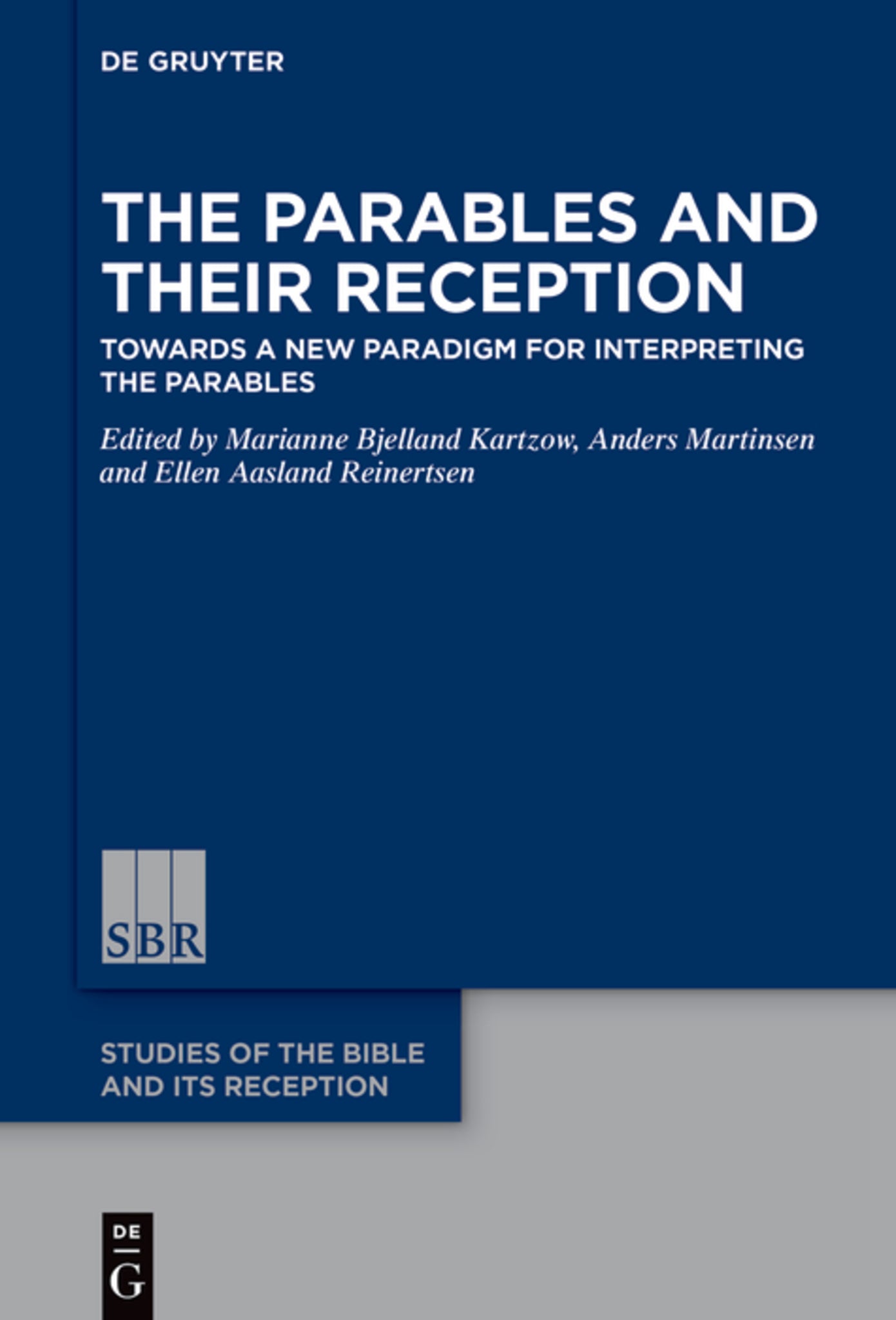Cover image for The Parables and Their Reception ISBN 9783111428444