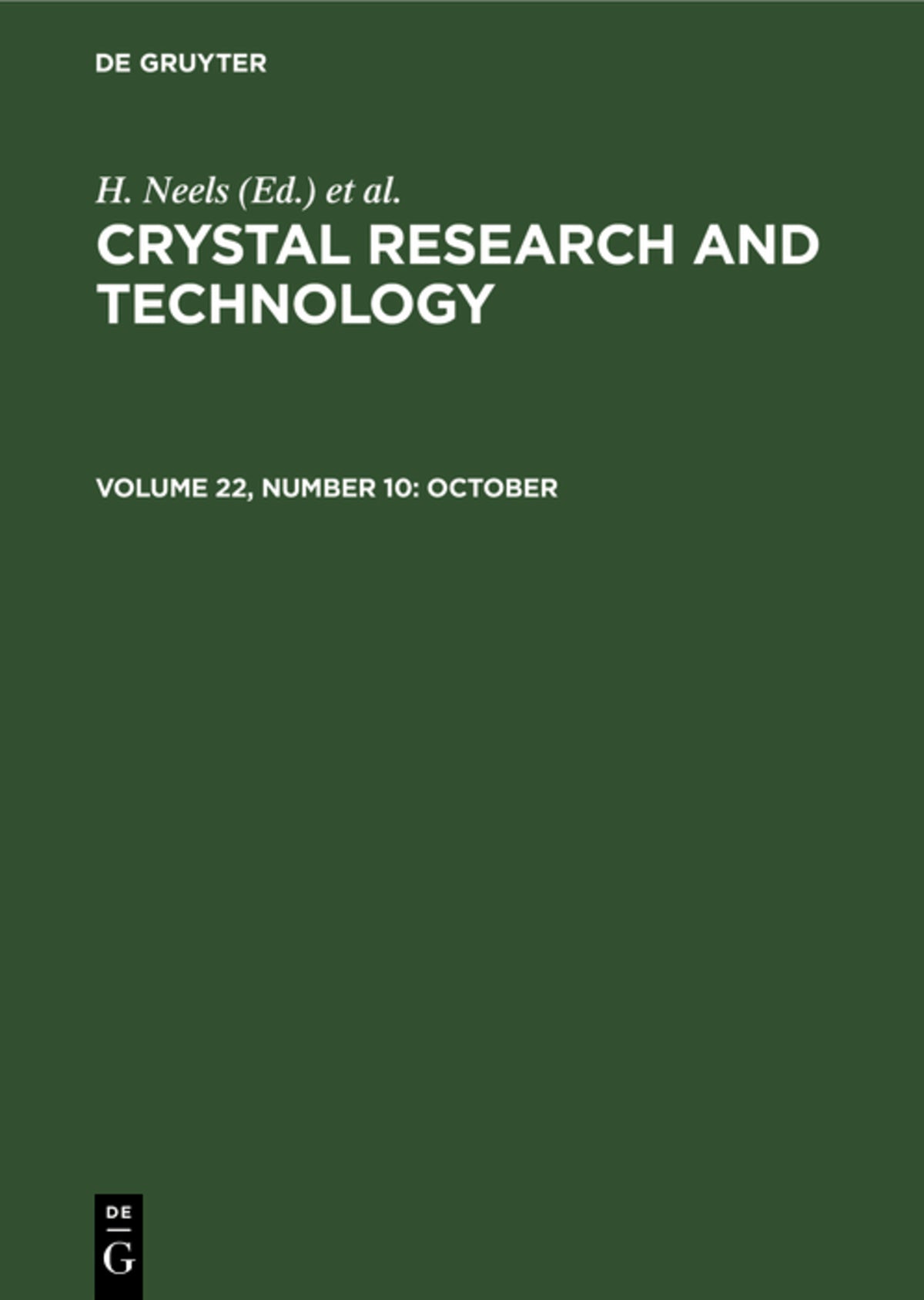 Cover image for October ISBN 9783112485378