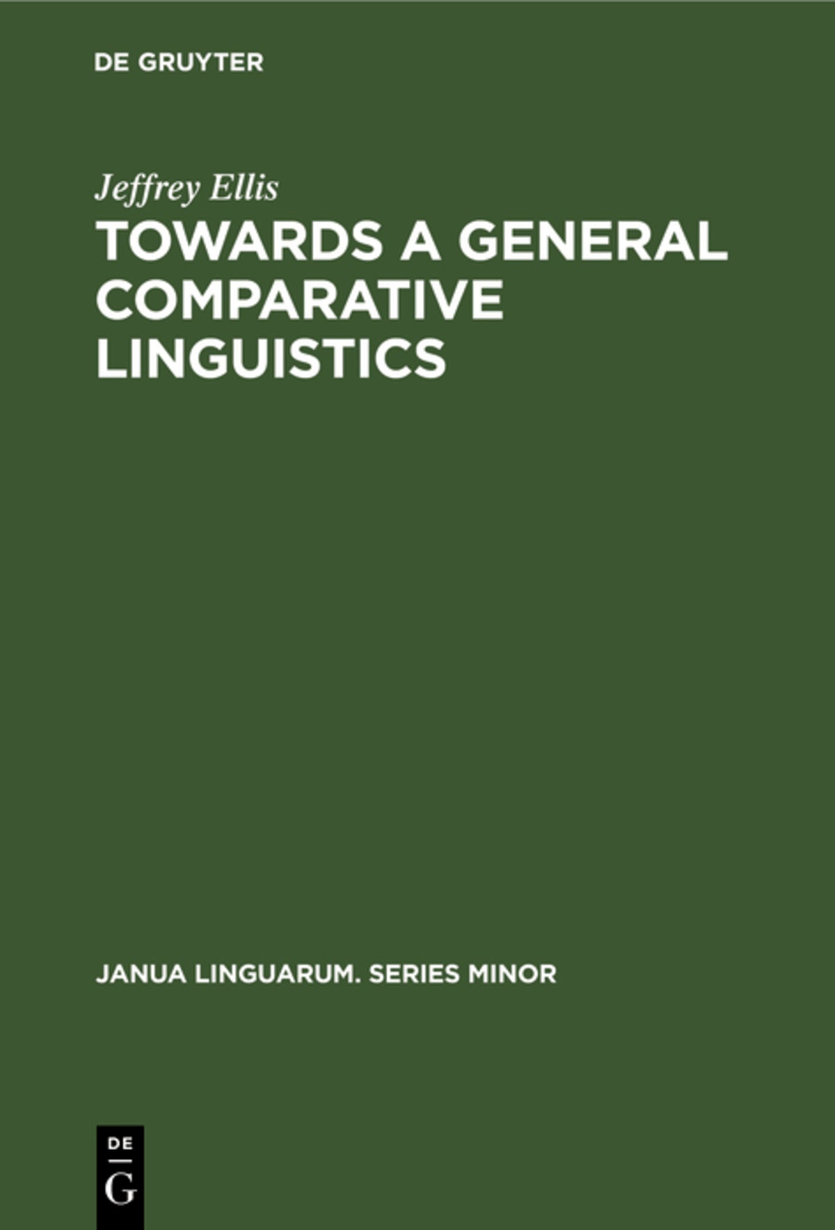Towards a General Comparative Linguistics