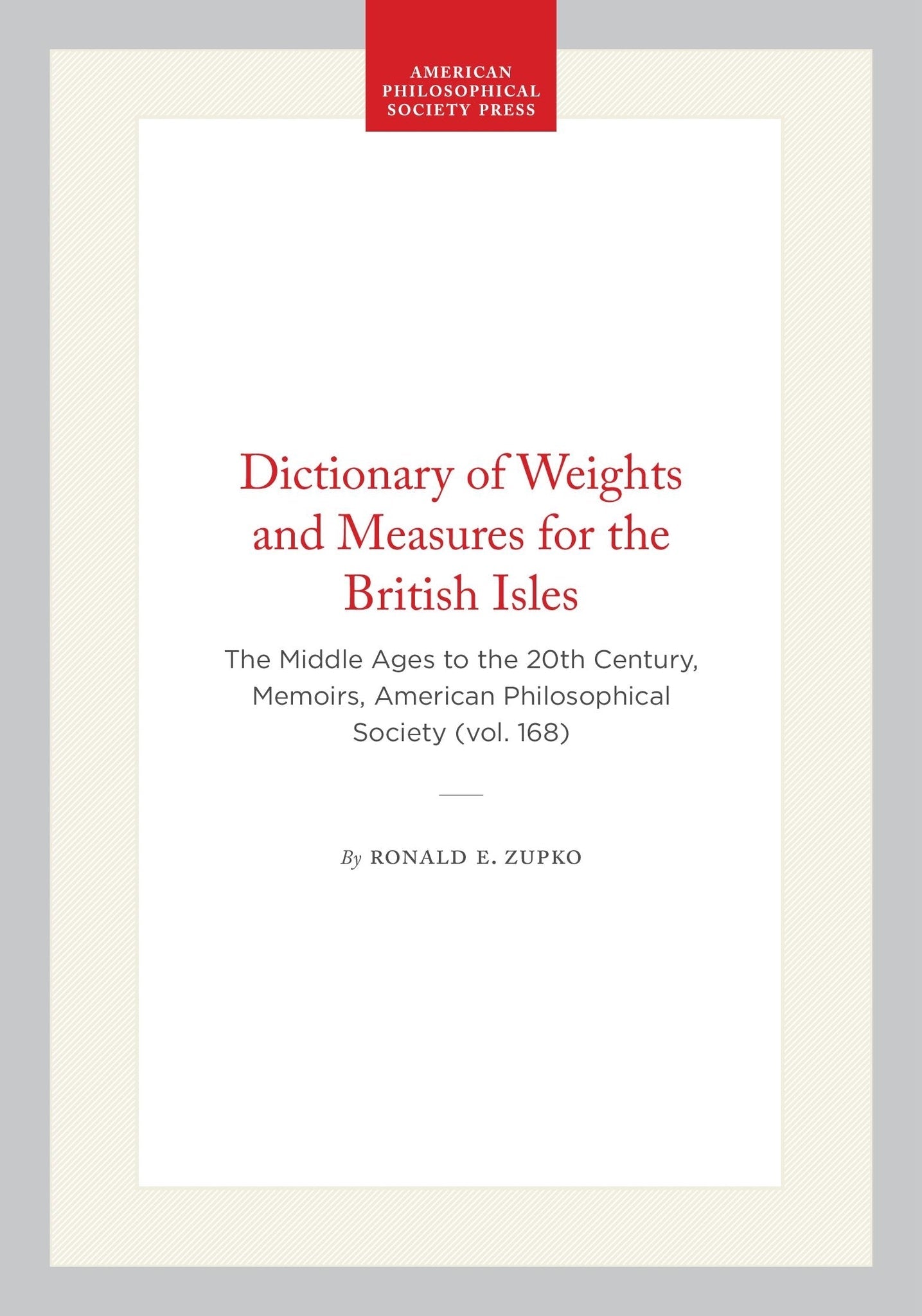 Dictionary of Weights and Measures for the British Isles