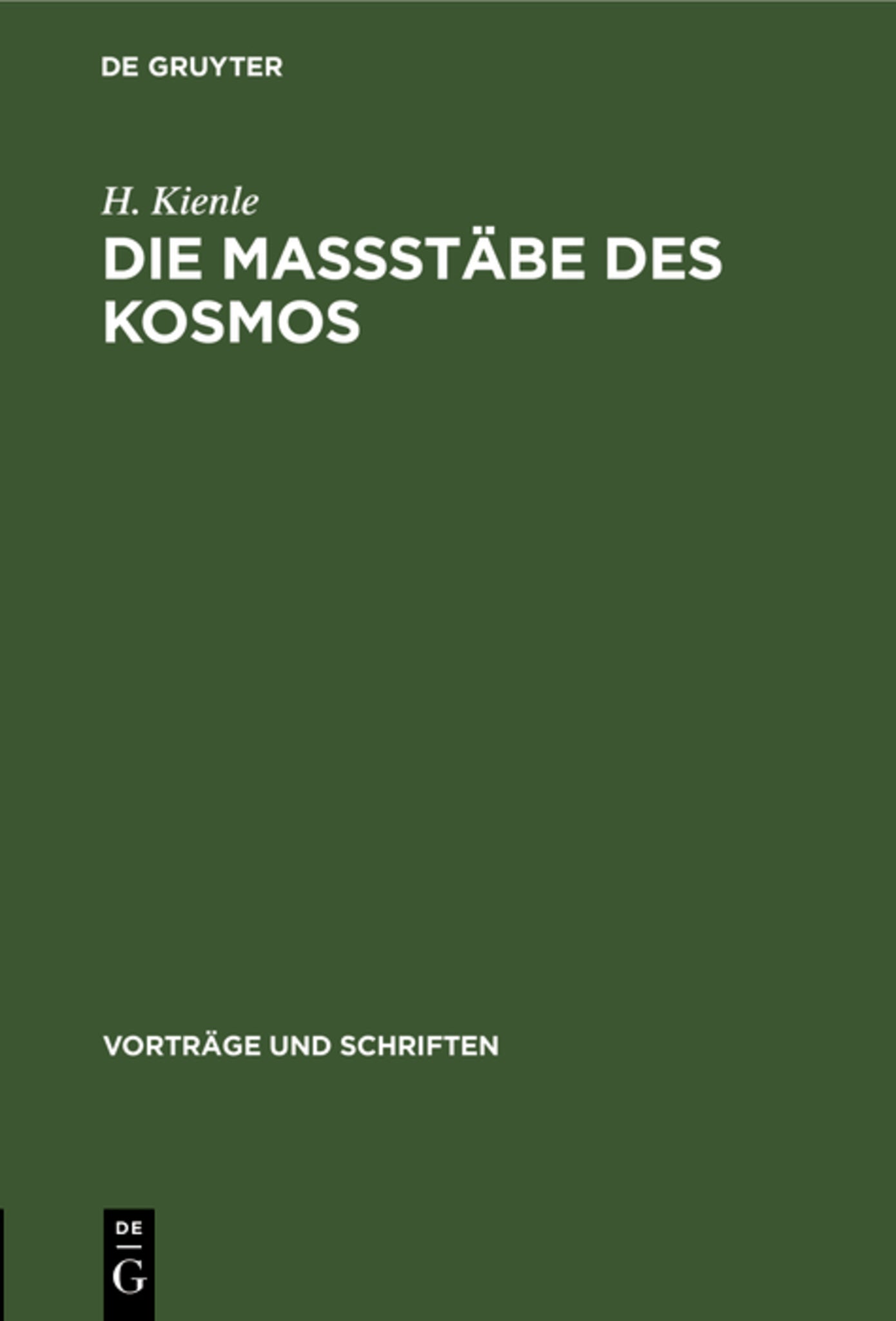 Die Maßstäbe des Kosmos