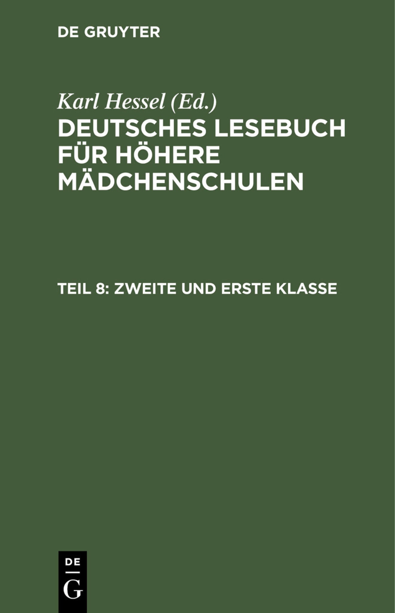 Zweite und Erste Klasse