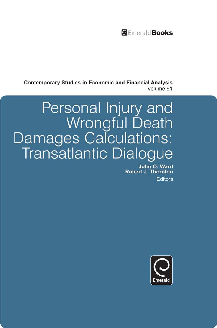 Cover image for Personal Injury and Wrongful Death Damages Calculations ISBN 9781848553026