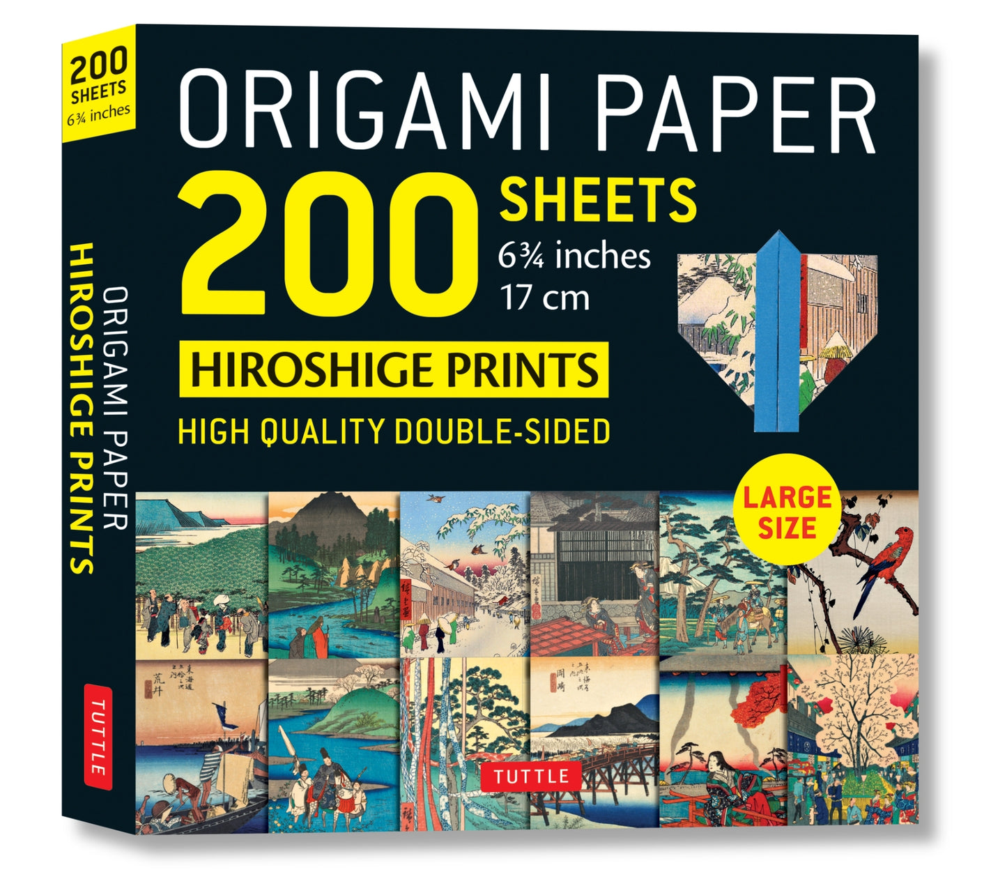 Origami Paper 200 sheets Hiroshige Prints 6 3/4" (17 cm)