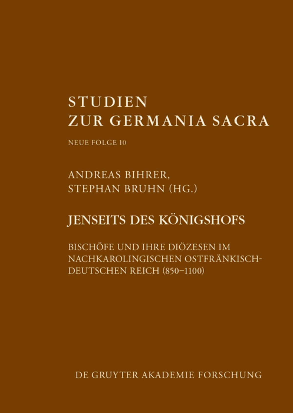 Cover image for Jenseits des Königshofs ISBN 9783110652932