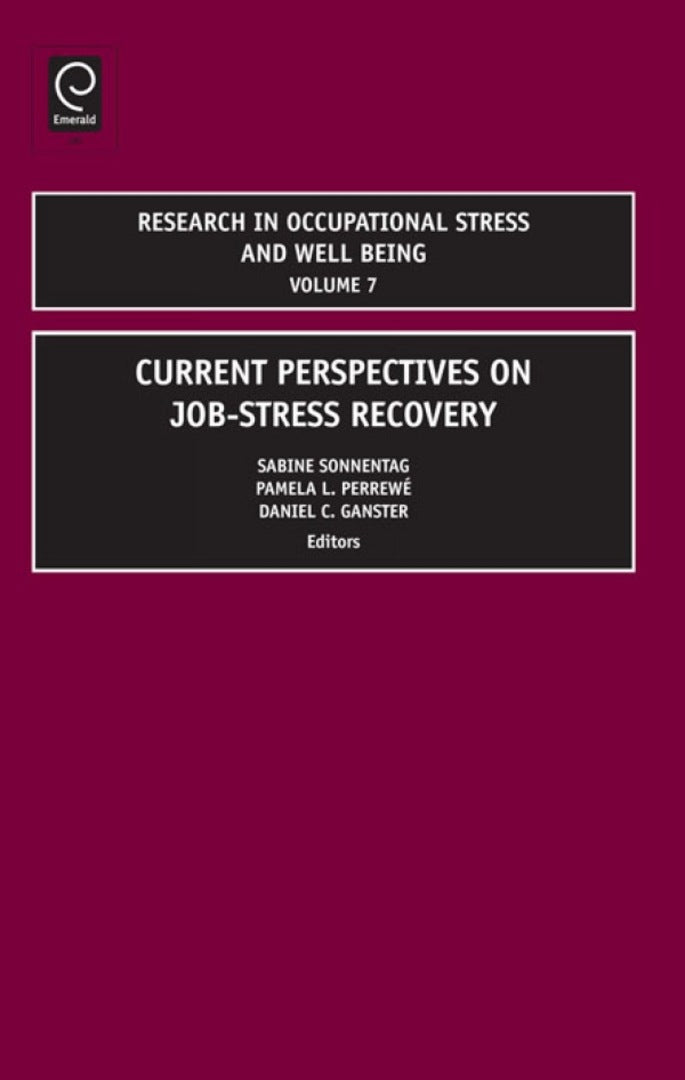 Cover image for Research in Occupational Stress and Well being ISBN 9781848555440