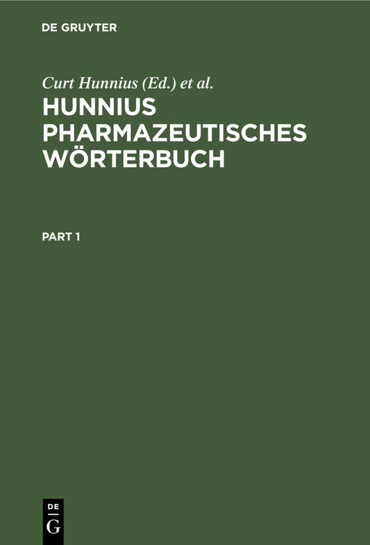Hunnius Pharmazeutisches Wörterbuch