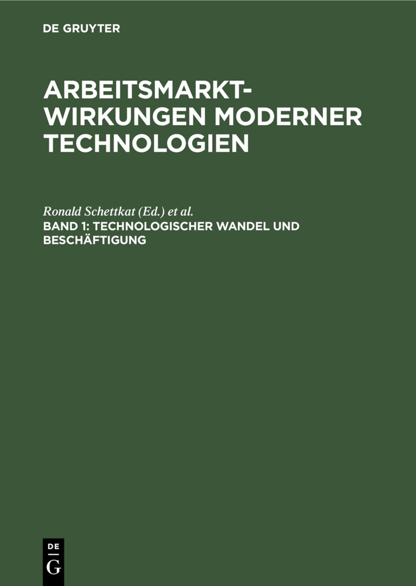 Technologischer Wandel und Beschäftigung