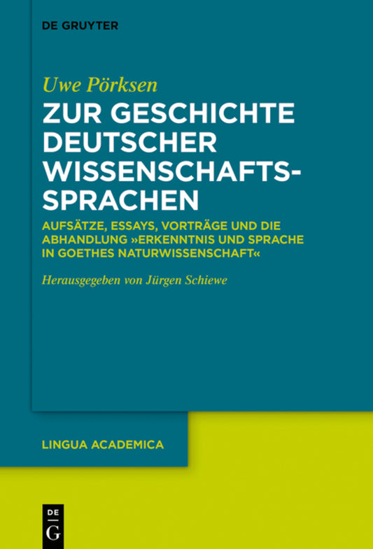 Zur Geschichte deutscher Wissenschaftssprachen