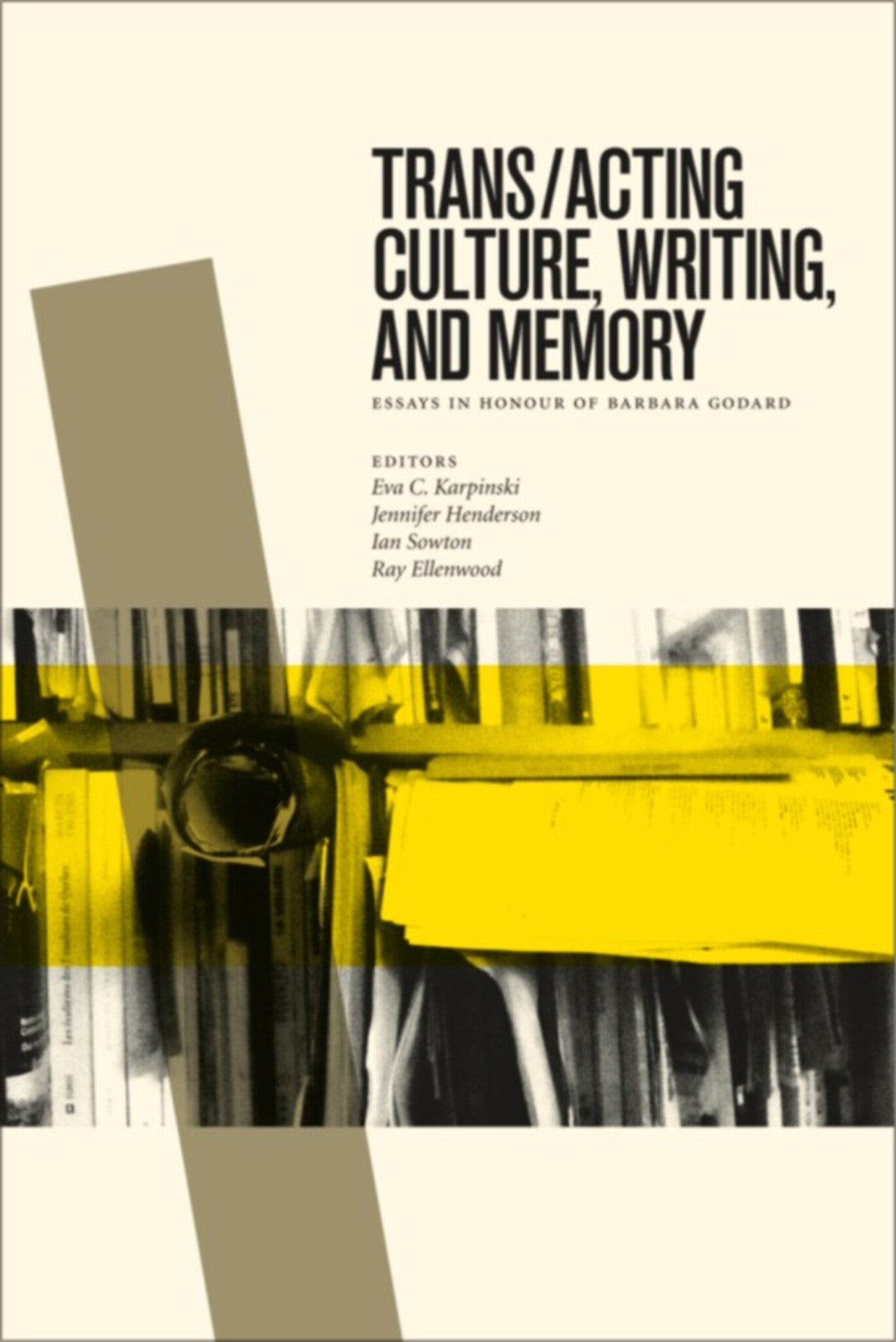 Cover image for Trans/acting Culture, Writing, and Memory ISBN 9781554588398