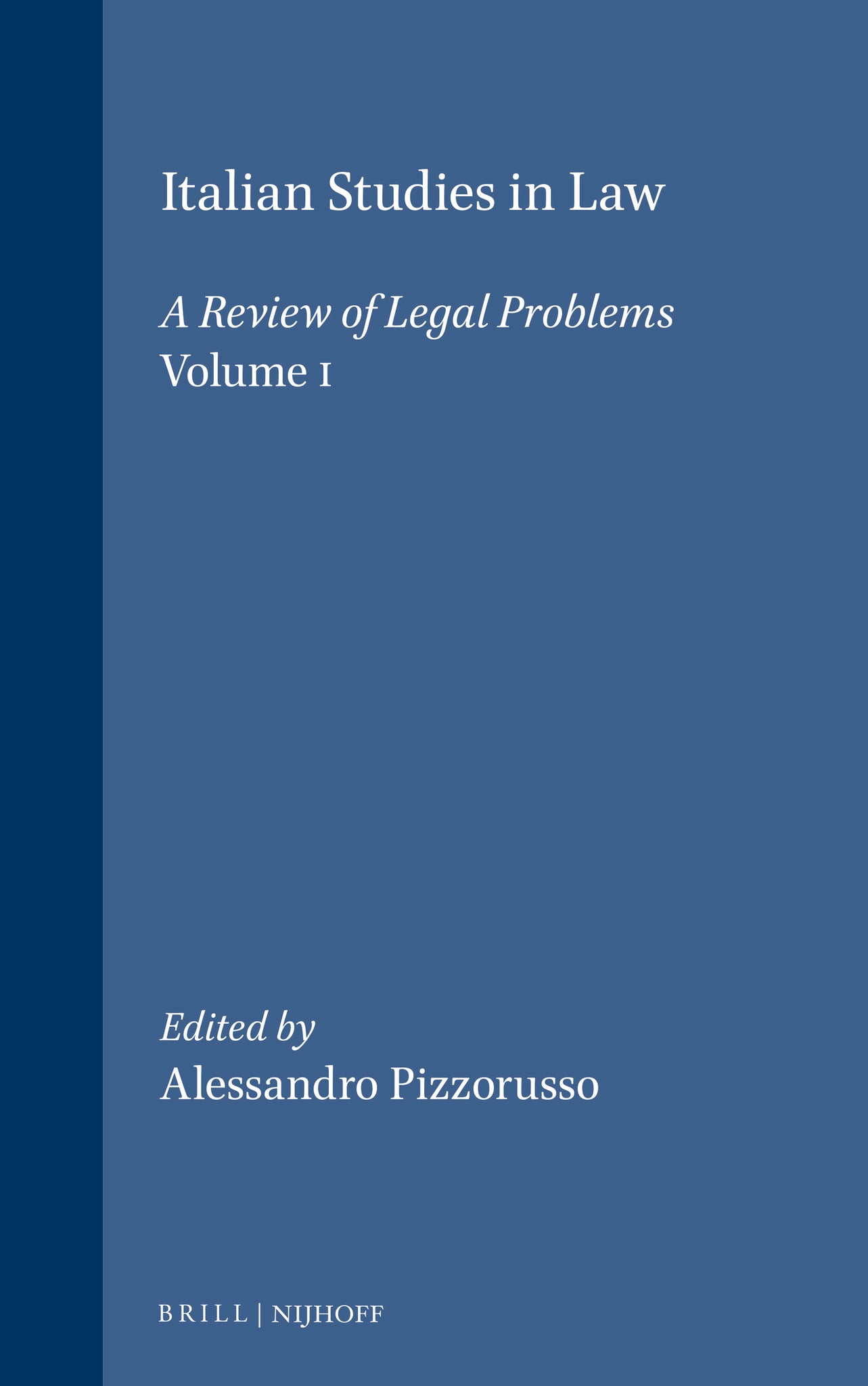 Italian Studies in Law