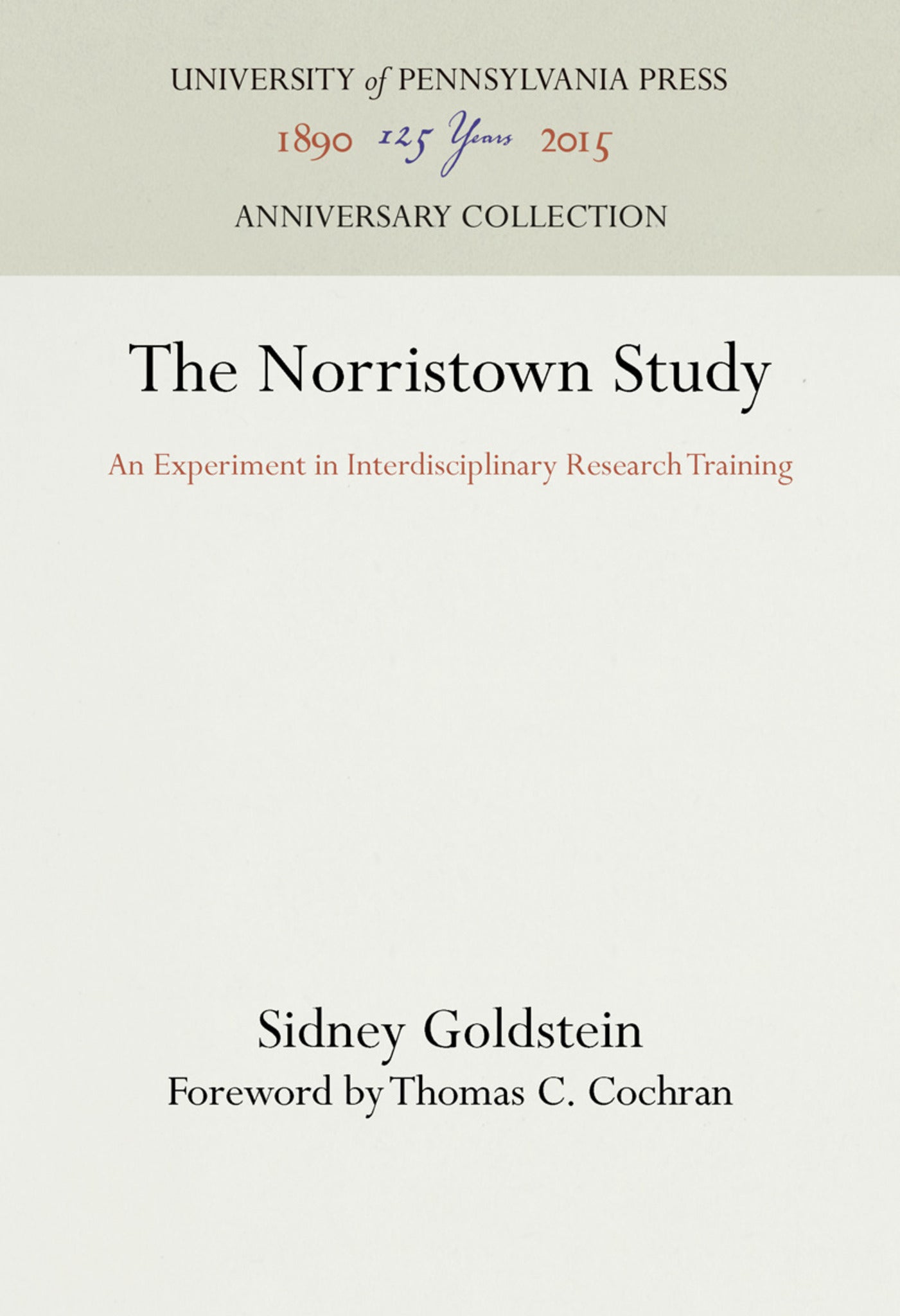 Cover image for The Norristown Study ISBN 9781512822151
