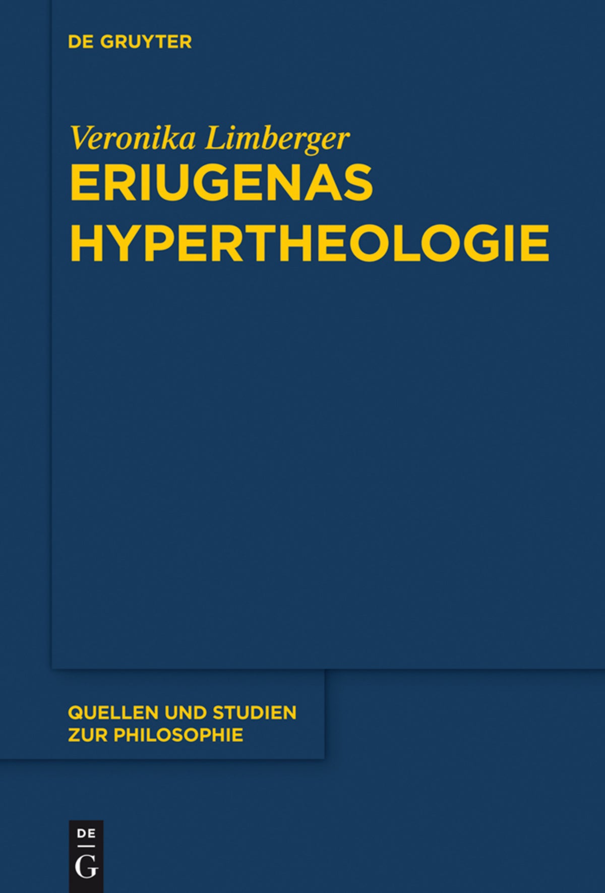 Cover image for Eriugenas Hypertheologie ISBN 9783110411485