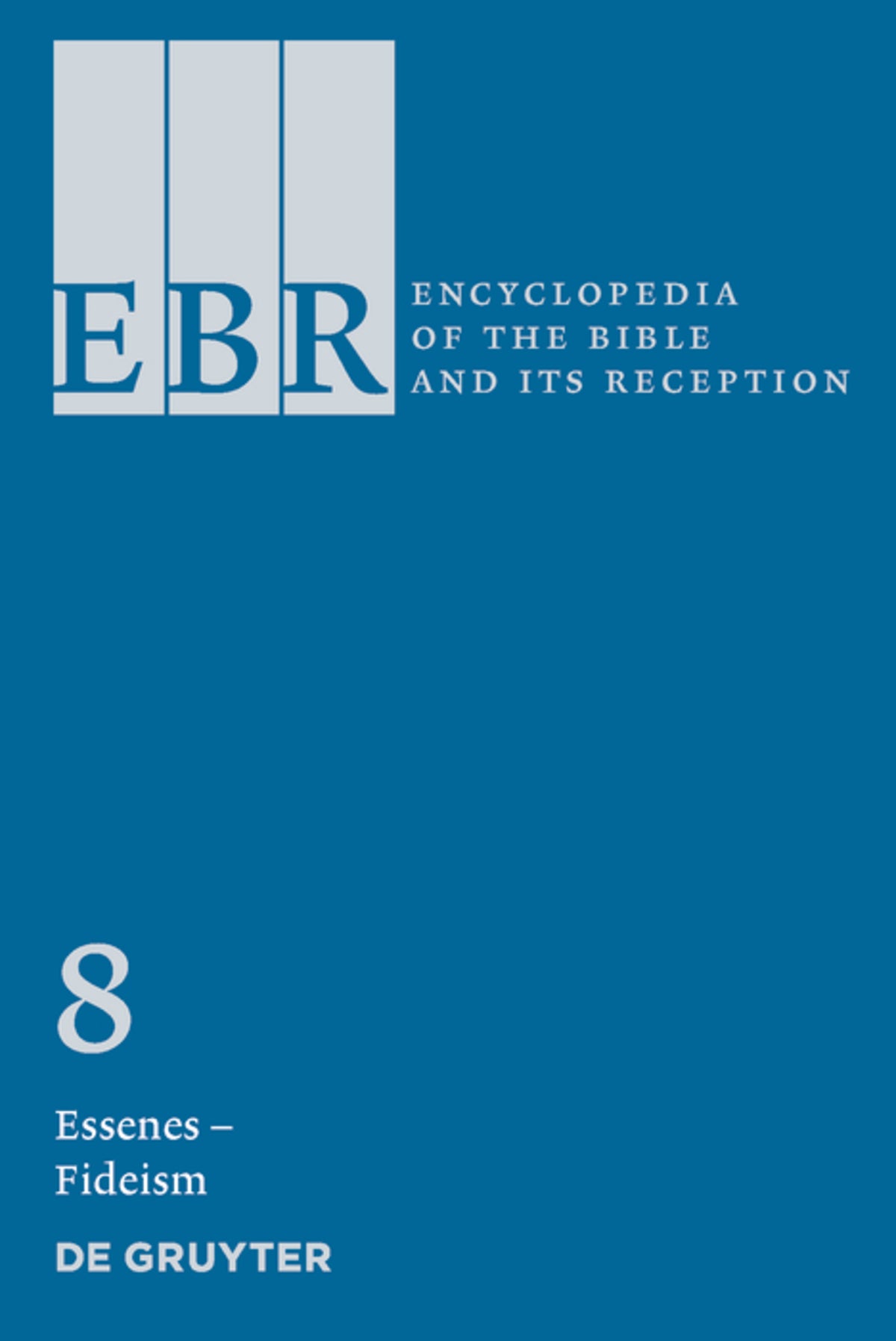Cover image for Essenes – Fideism ISBN 9783110183764