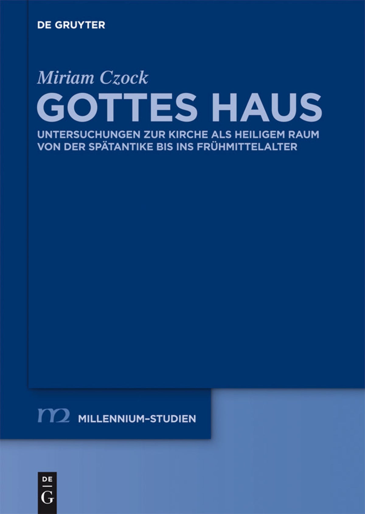 Cover image for Gottes Haus ISBN 9783110294439